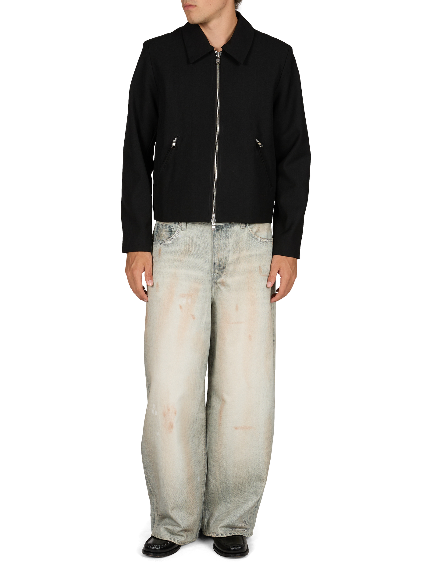 Jean ample en coton WON HUNDRED Bleu