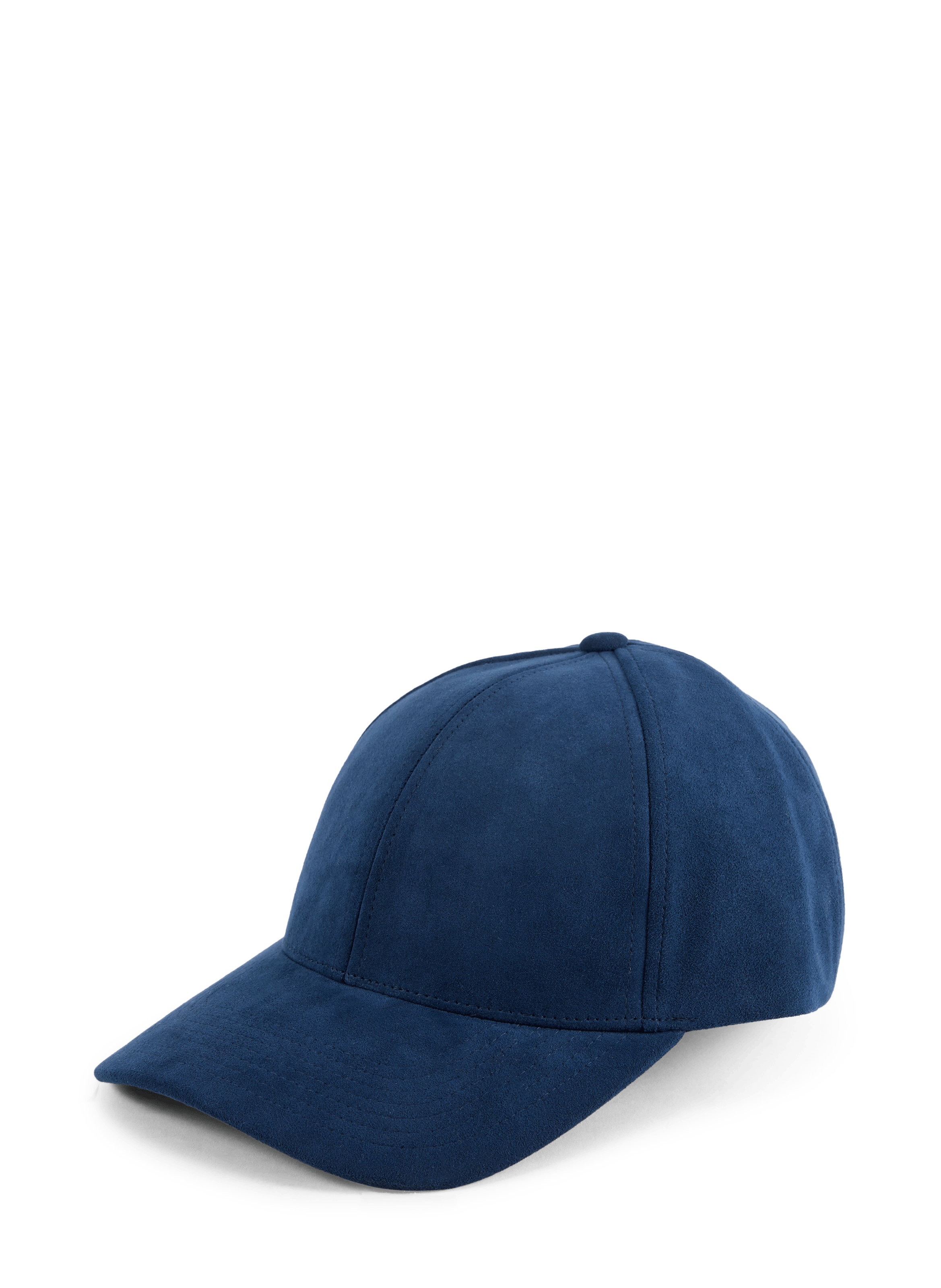 Casquette aspect daim unie VARSITY Blauw