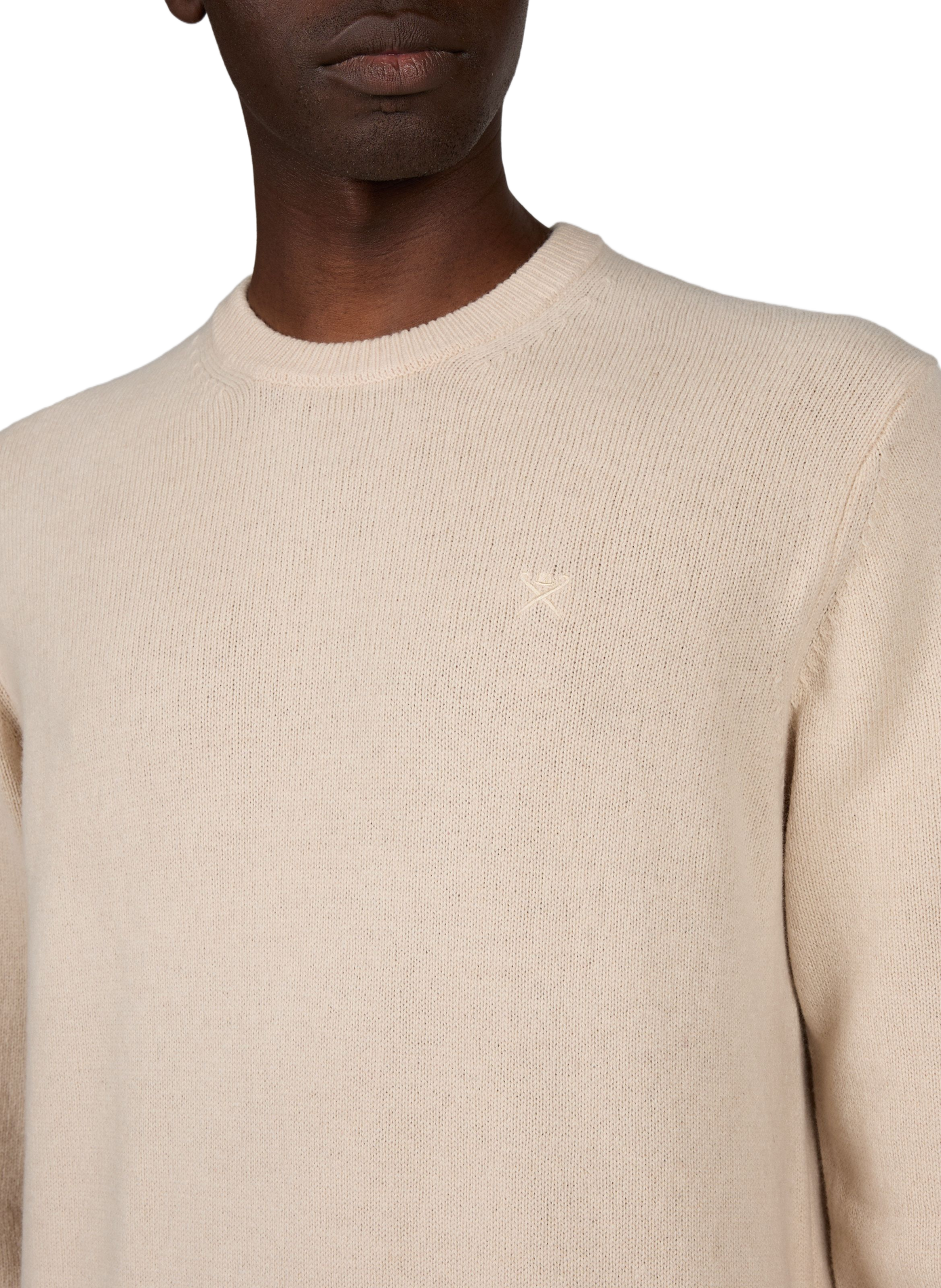 Straight wool jumper HACKETT Beige