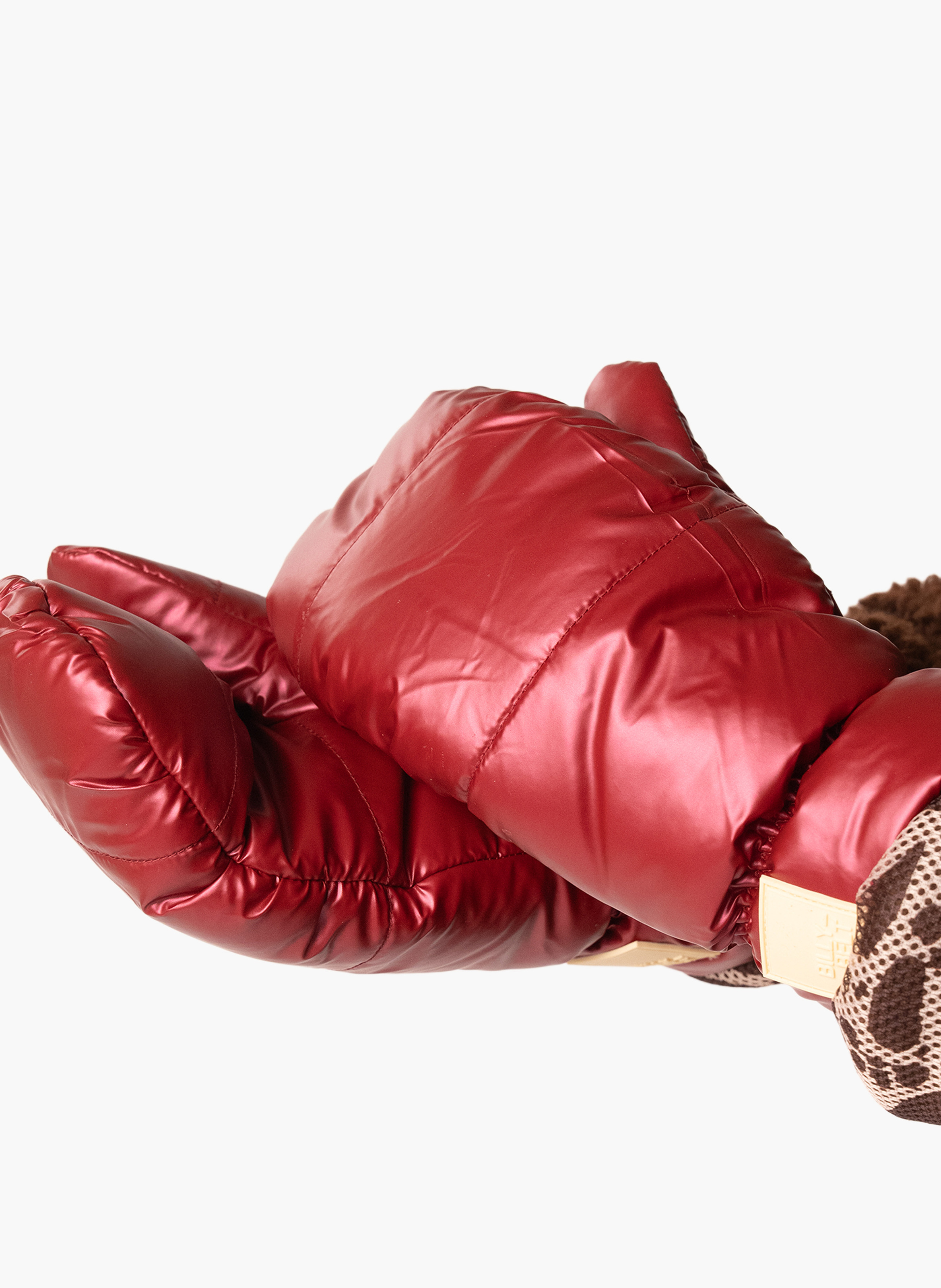 Moufles métalliques en polaire BILLYBELT Rouge