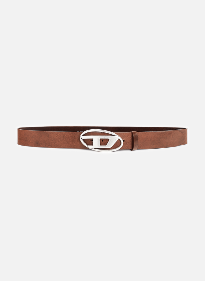 Oval D leather belt DIESEL
