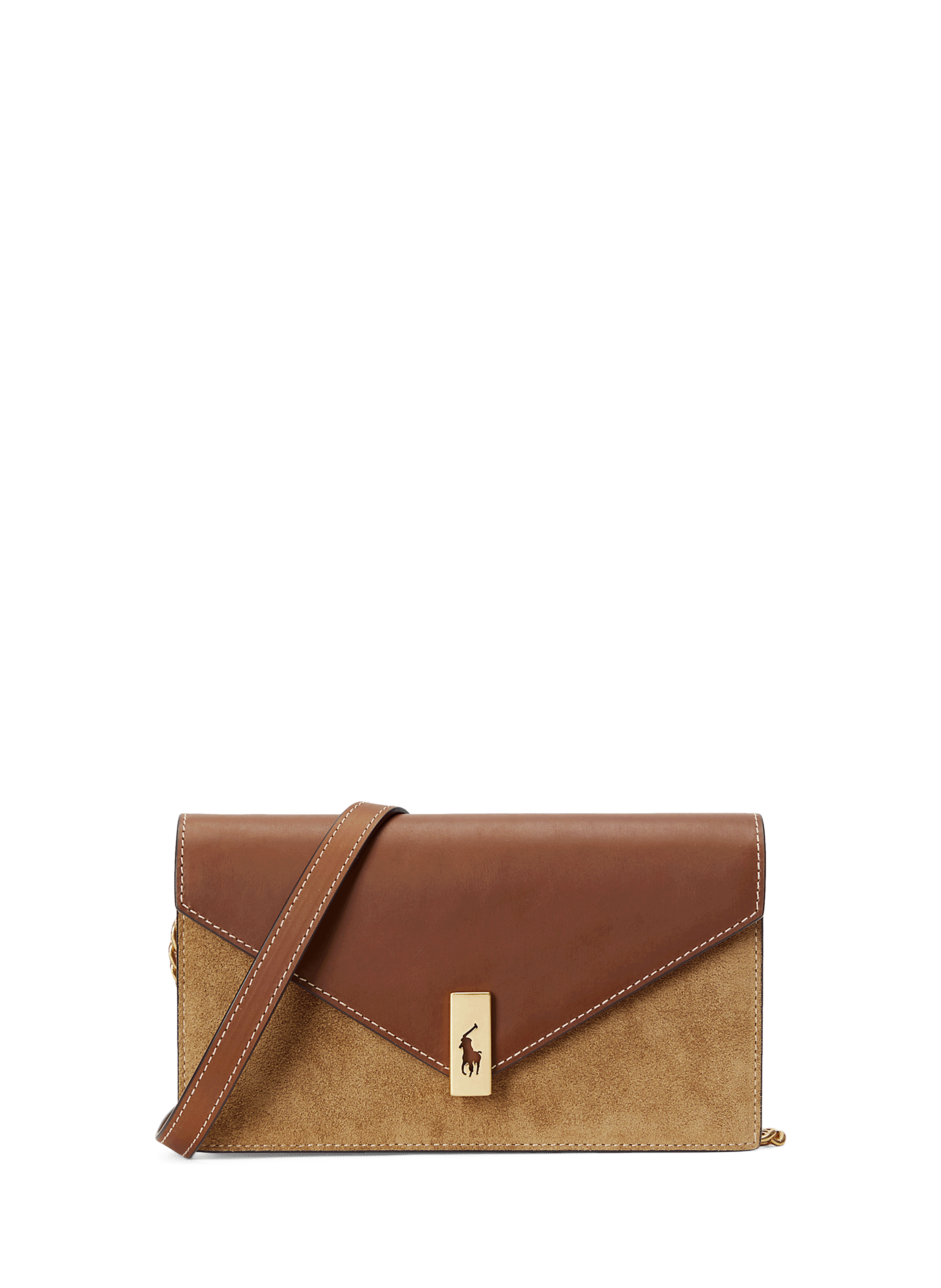 Ralph Lauren Large Leather Clutch - Brown Clutches, Handbags - WYG105101 |  The RealReal