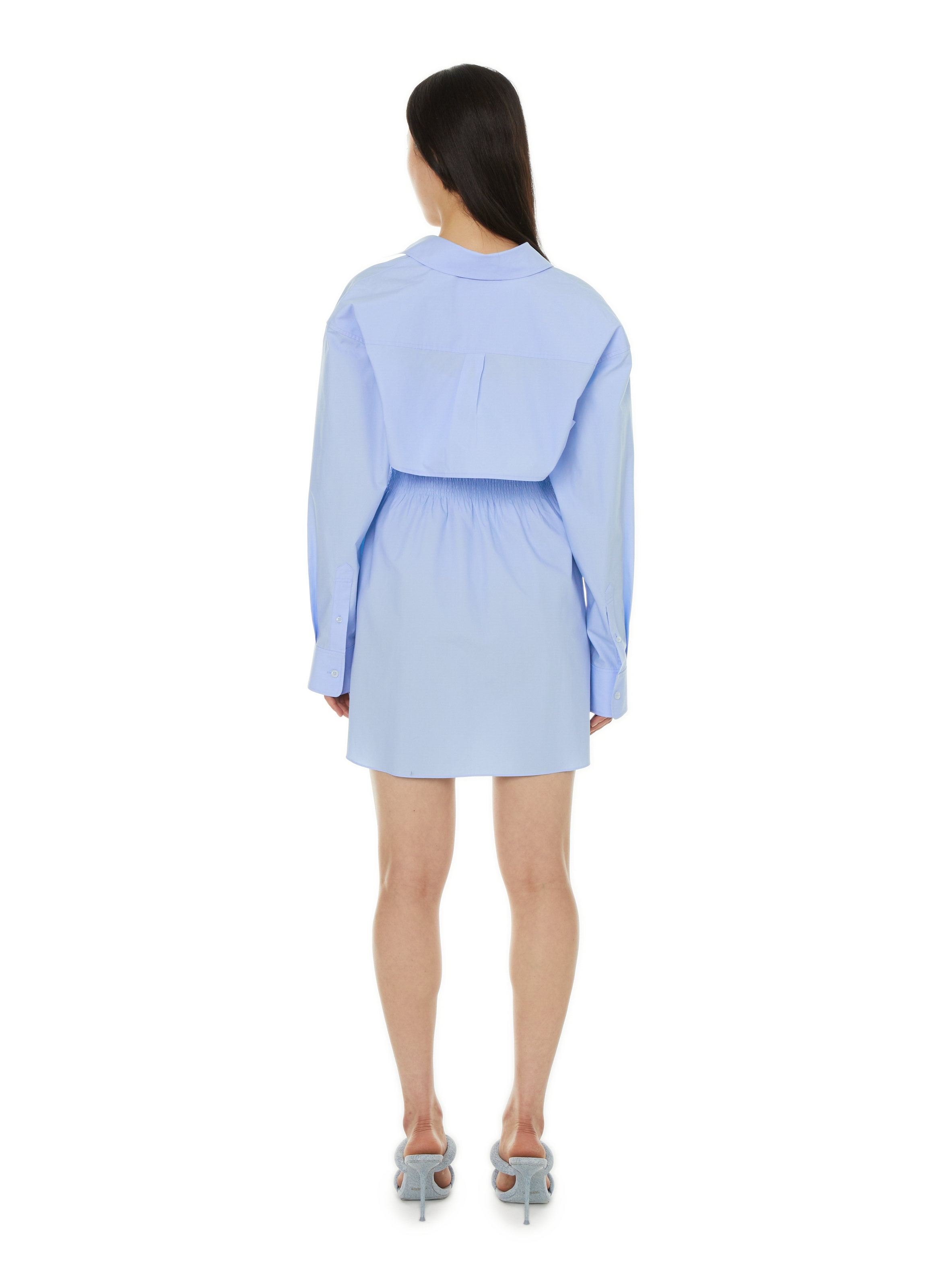 Mini dress with overshirt ALEXANDER WANG Blue