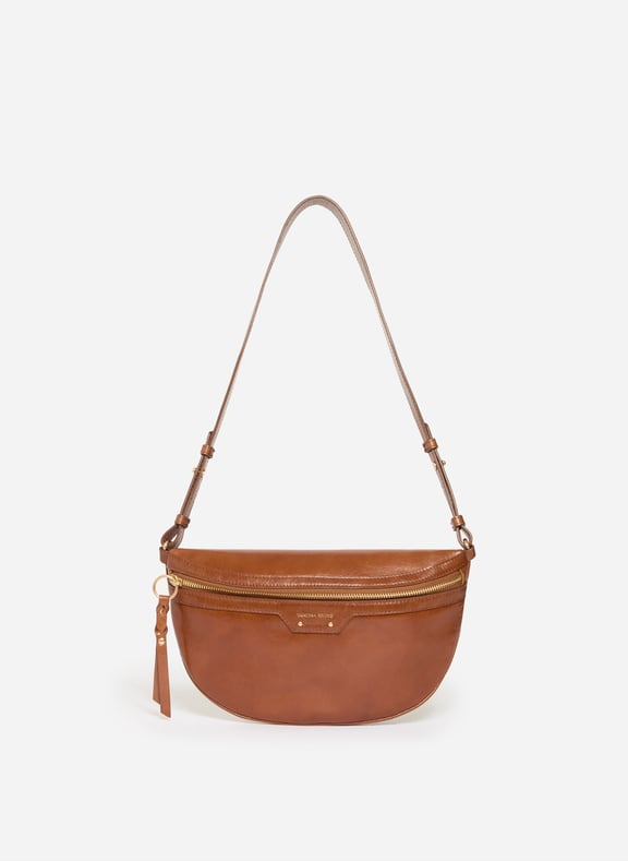 Sac banane en cuir Marron by VANESSA BRUNO VANESSA BRUNO Sac banane en cuir Marron