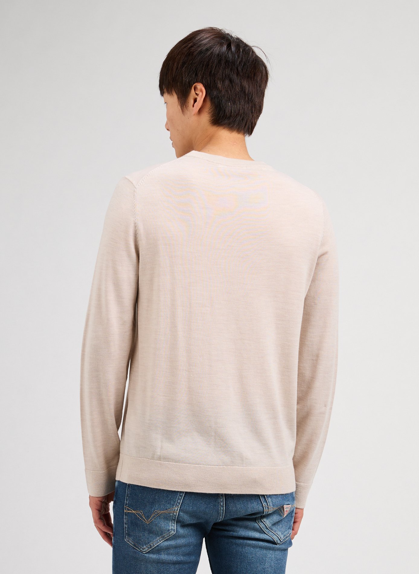 Crew-neck jumper SELECTED Beige