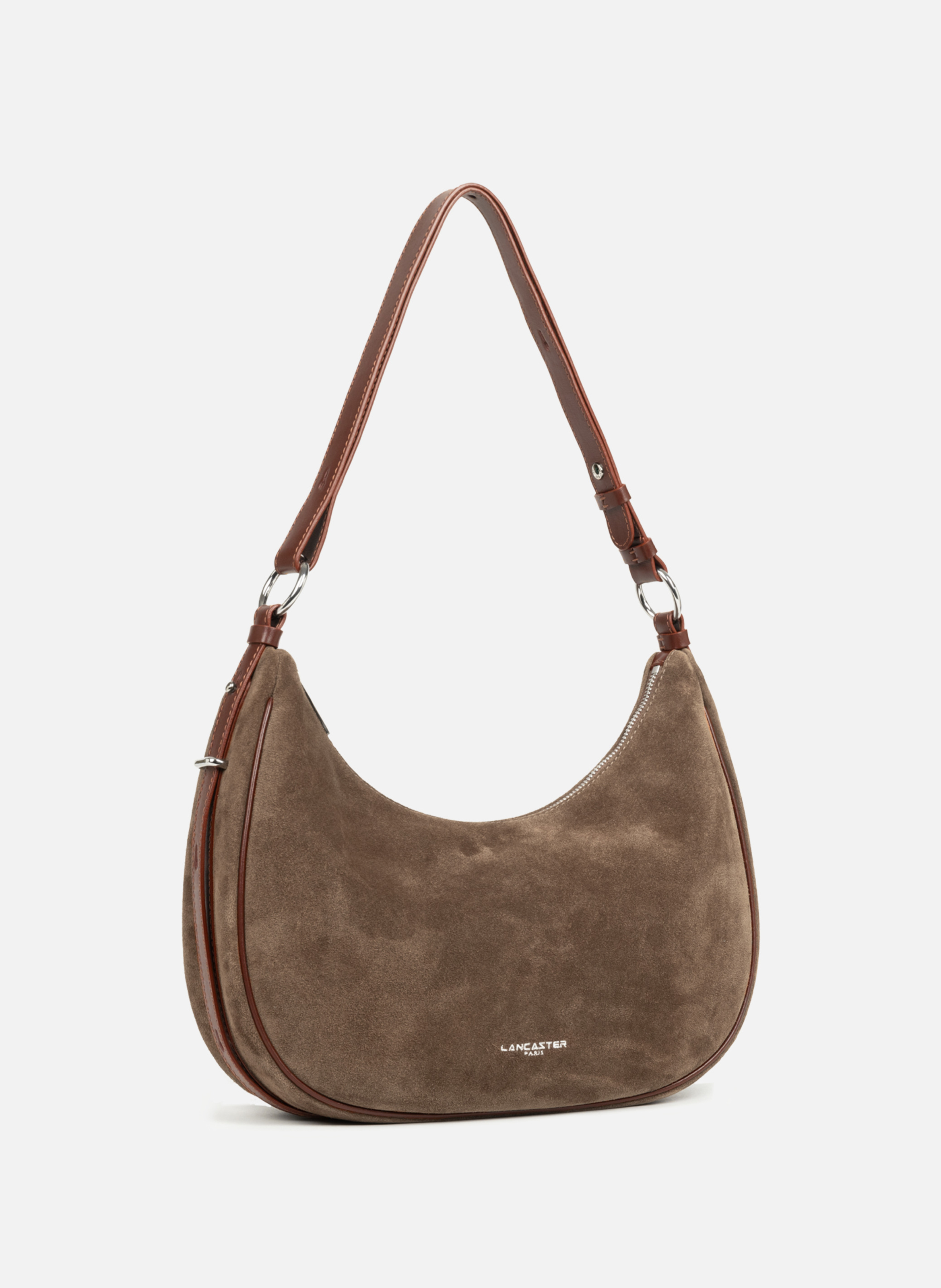 Grand sac besace - suède it | Marron LANCASTER Femme