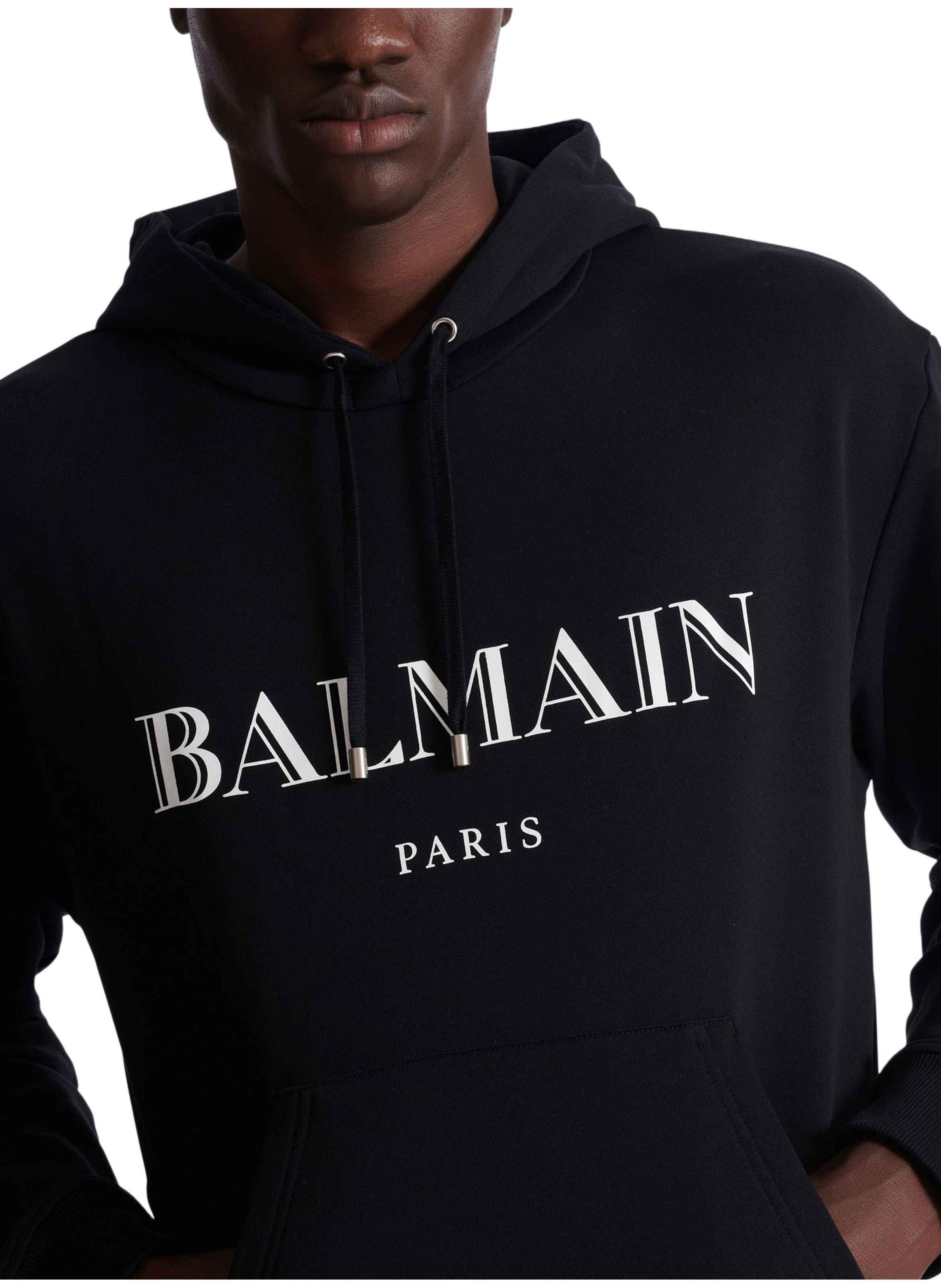 Hoodie imprimé balmain BALMAIN Noir