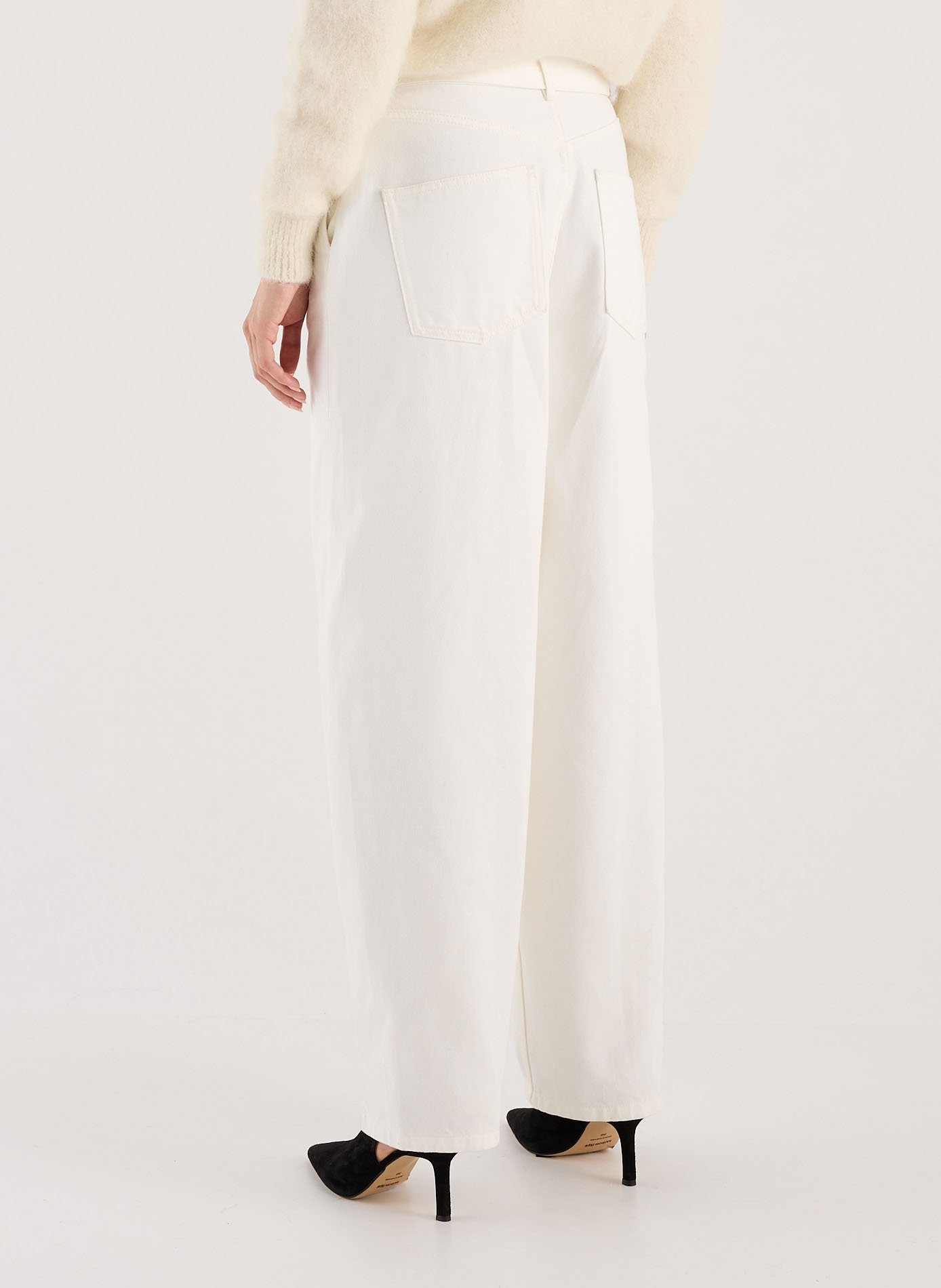 Pantalon droit Wylan en coton SAISON 1865 Blanc