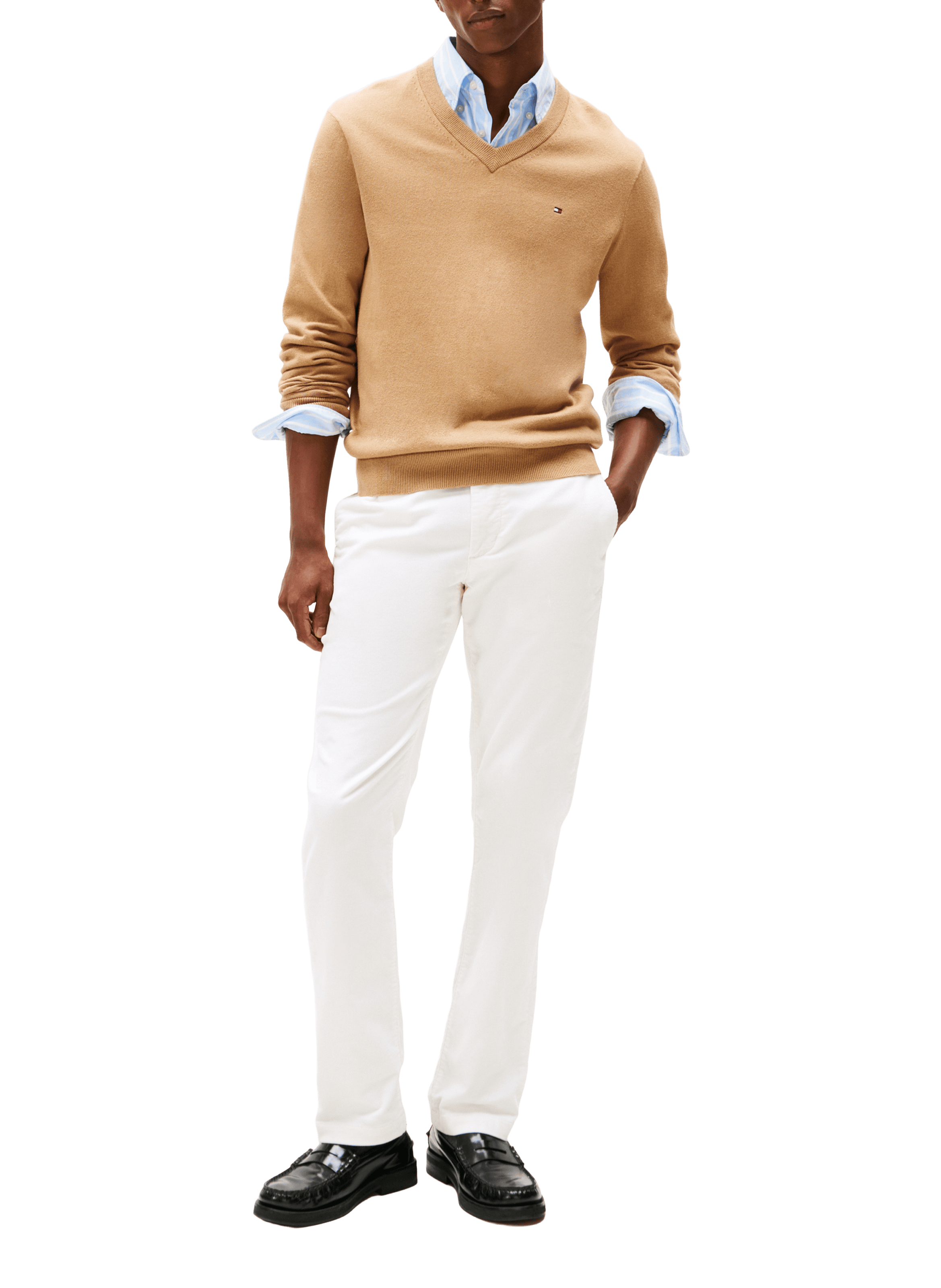 Cotton and cashmere jumper TOMMY HILFIGER Brown