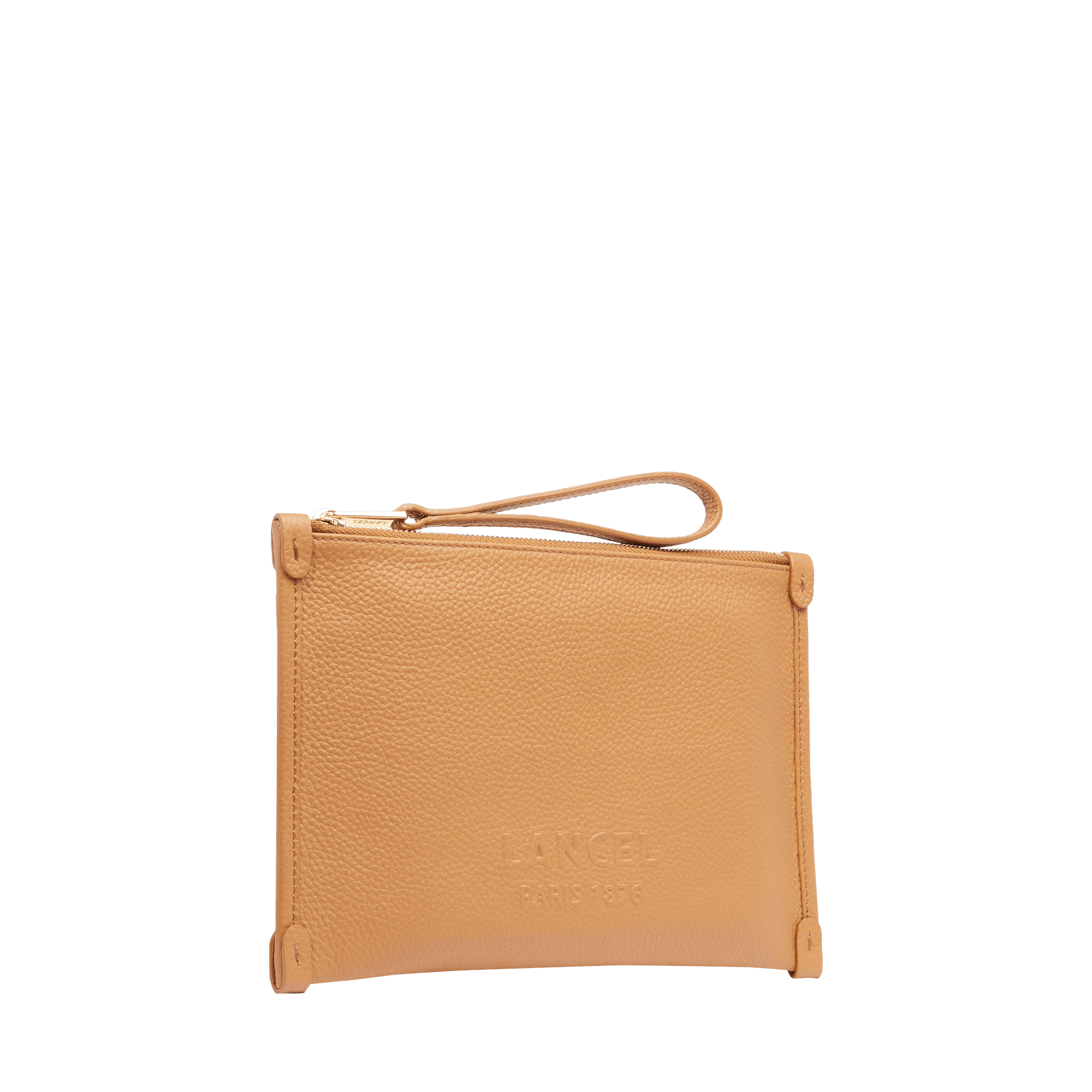 Pochette zippée s jour de lancel en cuir LANCEL Marron