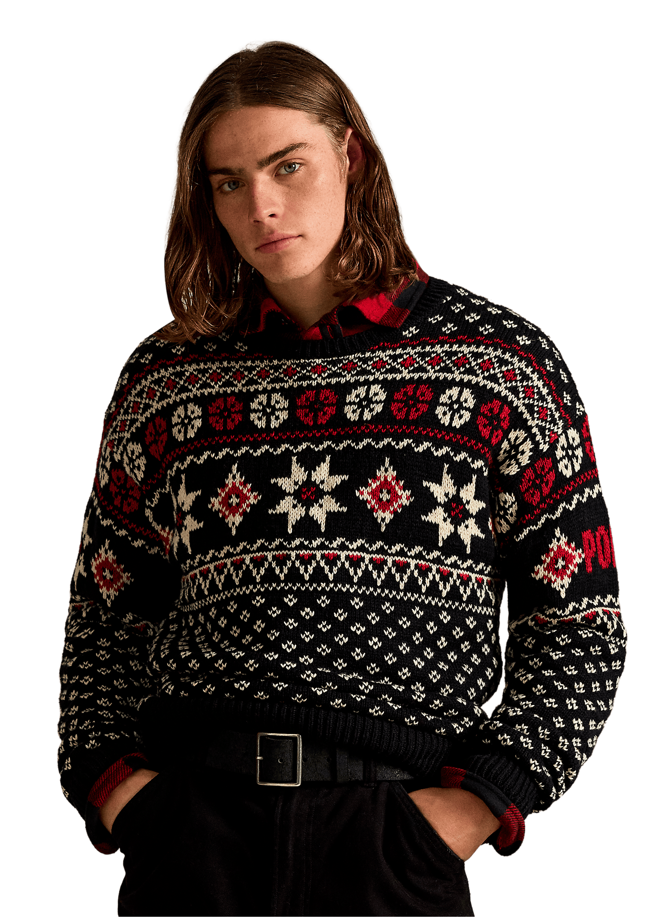 POLO RALPH LAUREN Patterned jumper Black