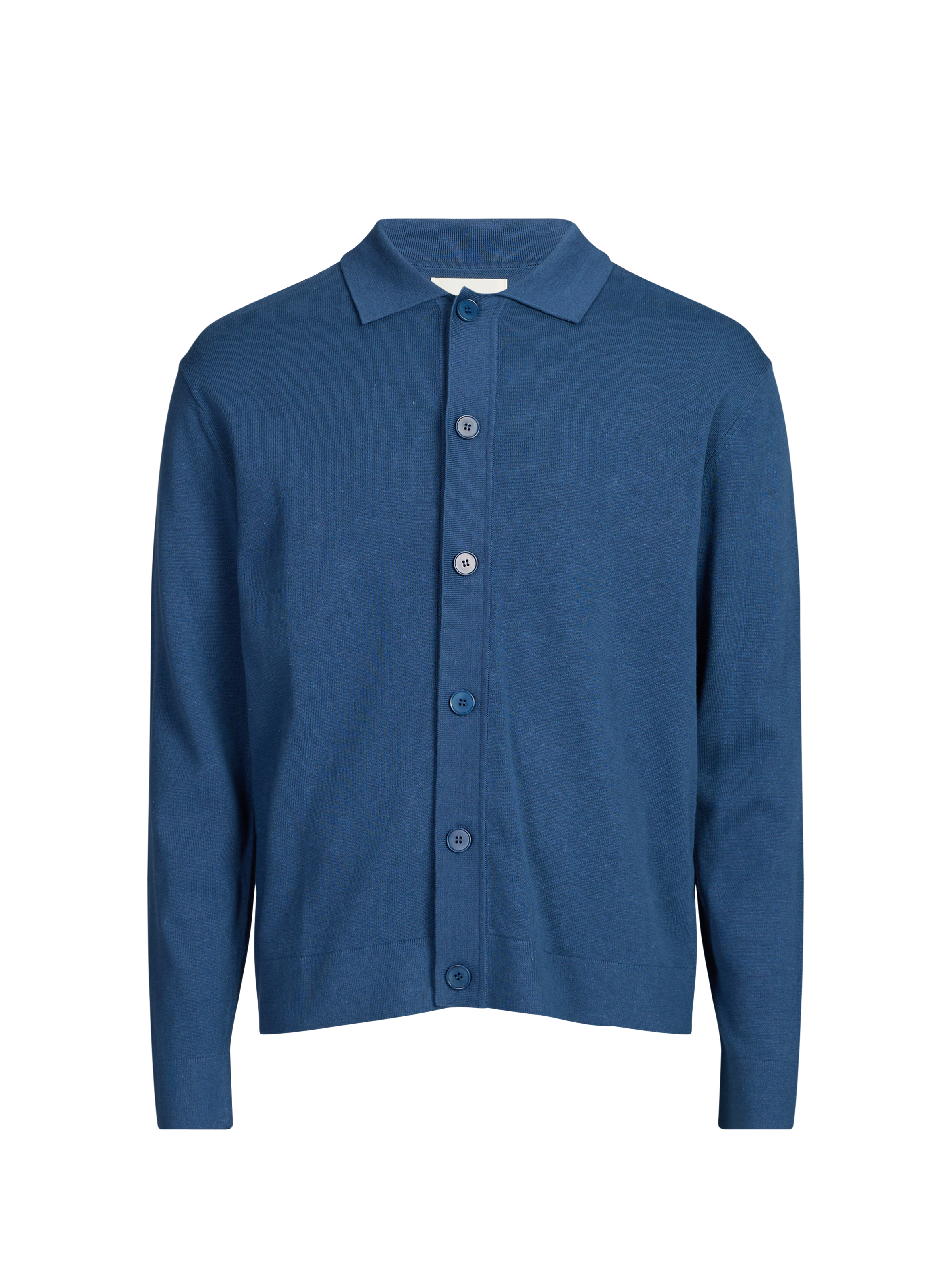 Holo Linen and Cotton Cardigan SAISON 1865 Blue