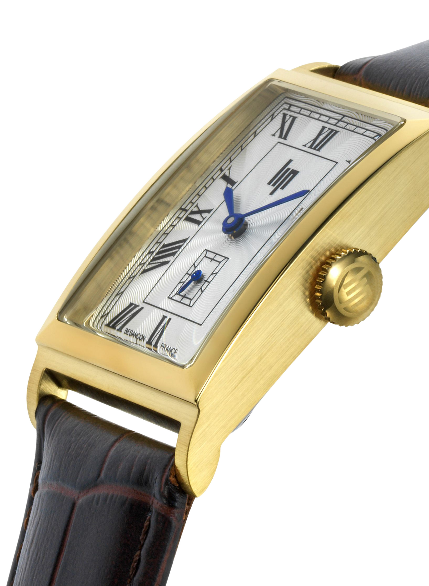 Montre à quartz en cuir LIP Argent