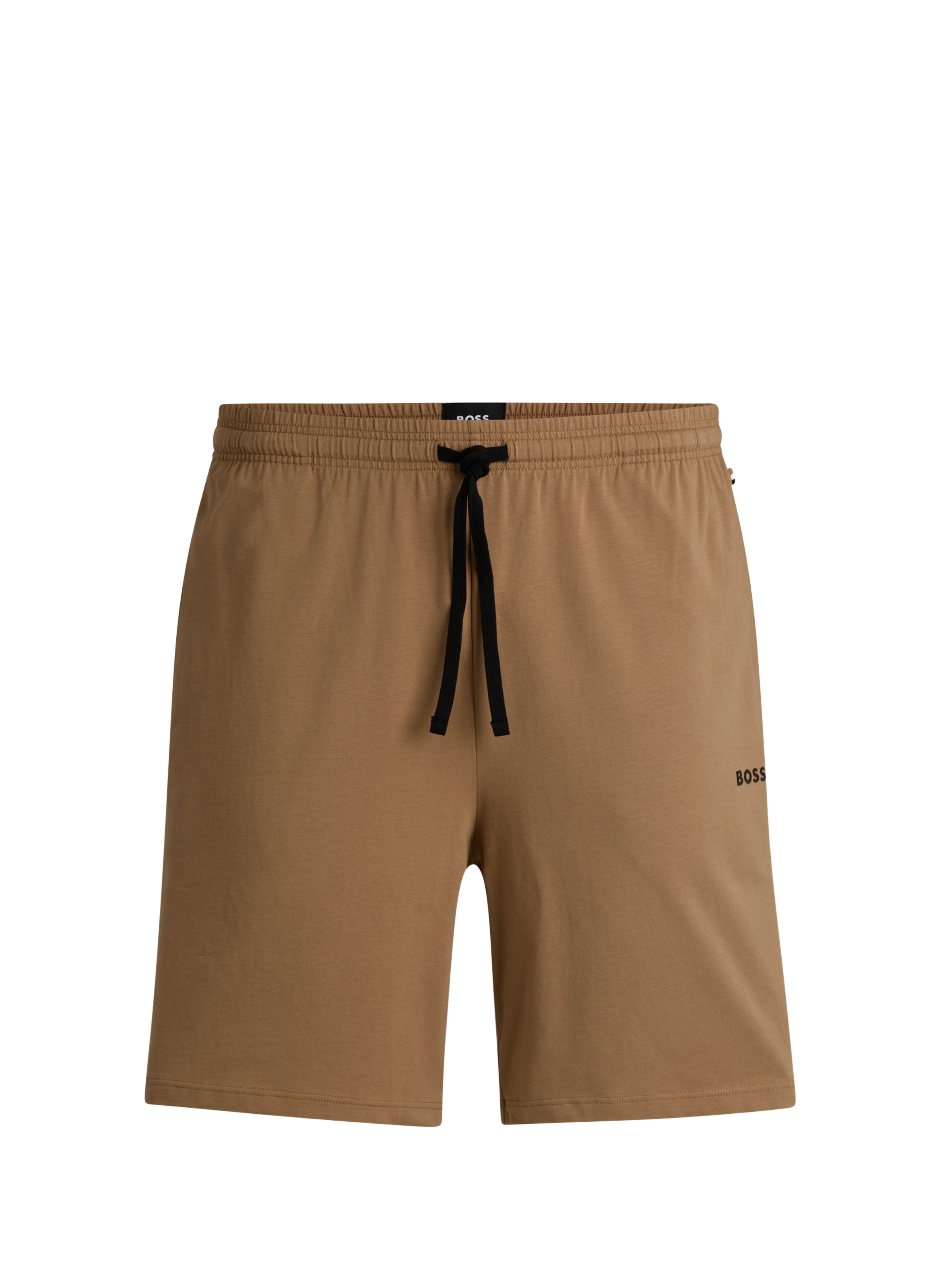 Shorts with logo BOSS Beige