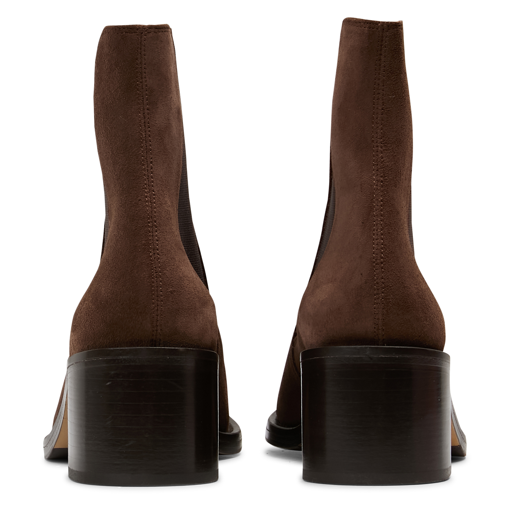 Bottines à talons en cuir n°289 RIVECOUR Marron