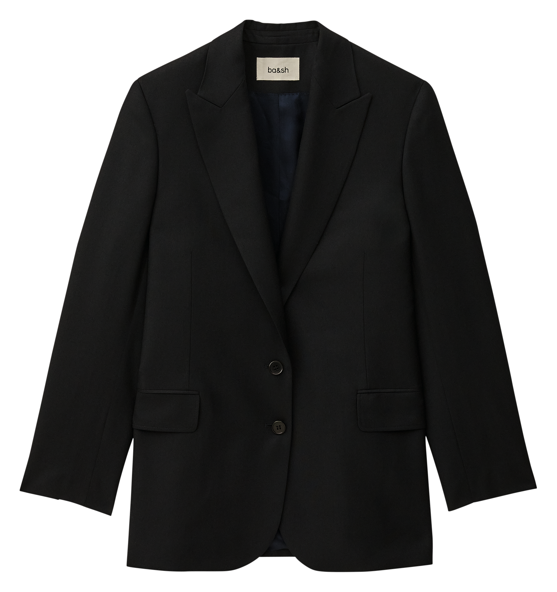 Veste de blazer droite en laine nisha BA&SH Bleu