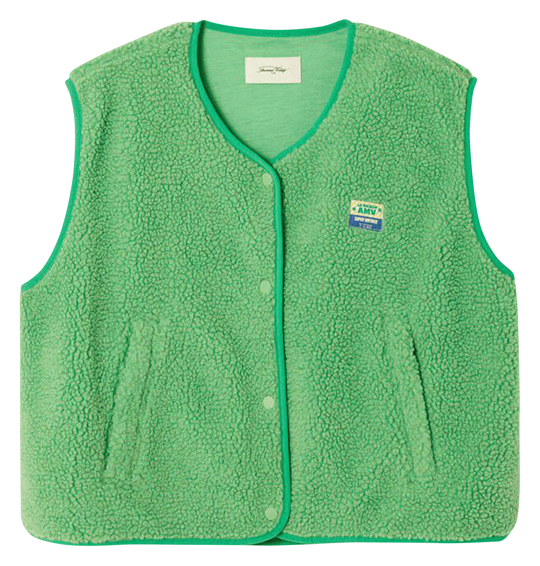 Gilet col rond molletonné sans manches hoktown Vert