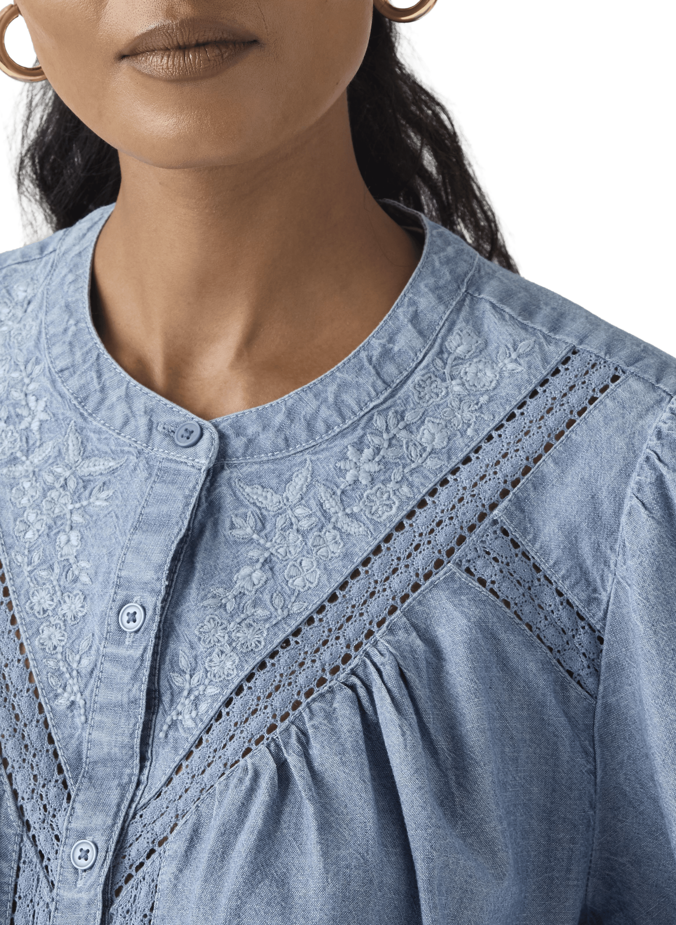 Cleo long-sleeved cotton blouse LEVI'S Blue
