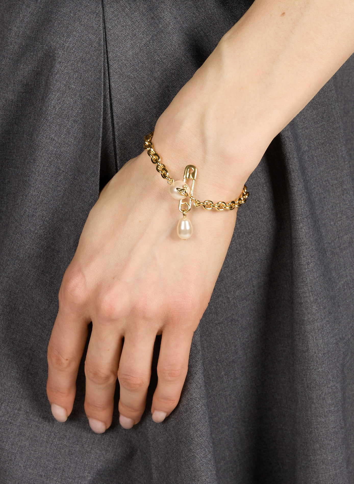 Claude bracelet with beads VIVIENNE WESTWOOD Golden