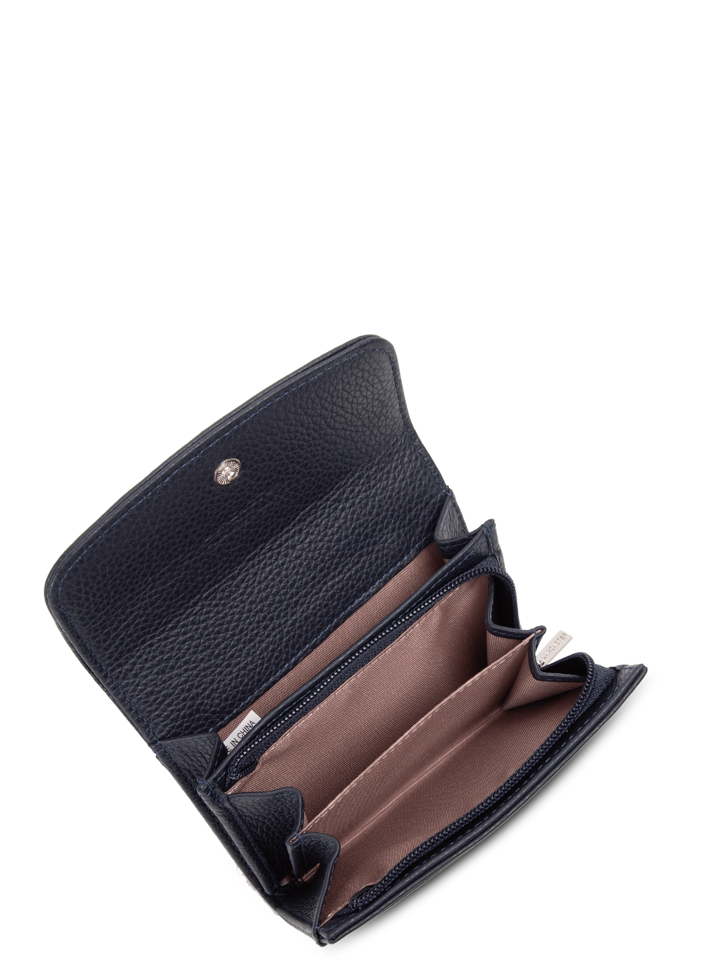Wallet - foulonné pm LANCASTER Blue