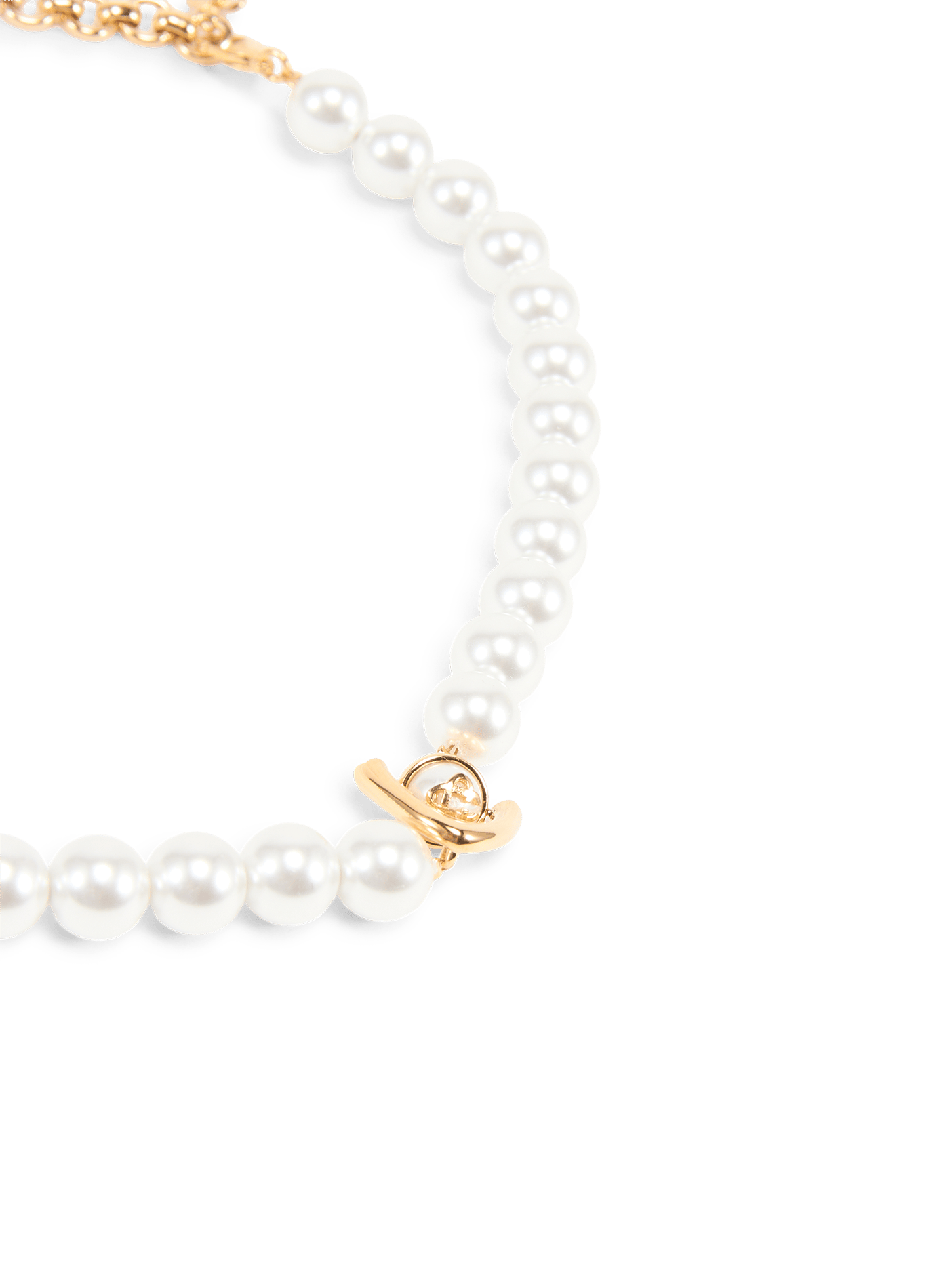 Pearl choker necklace CASABLANCA PARIS Golden