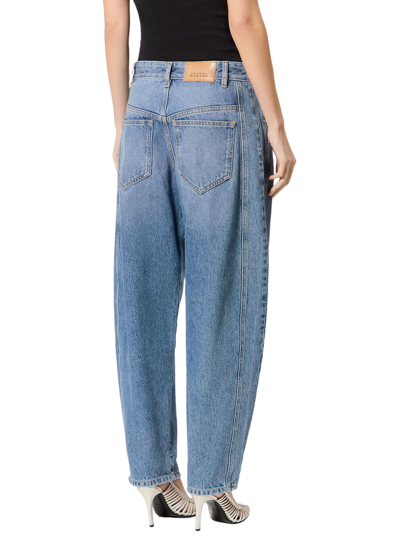 Barrel Oriane washed denim pants | Blue ISABEL MARANT Women