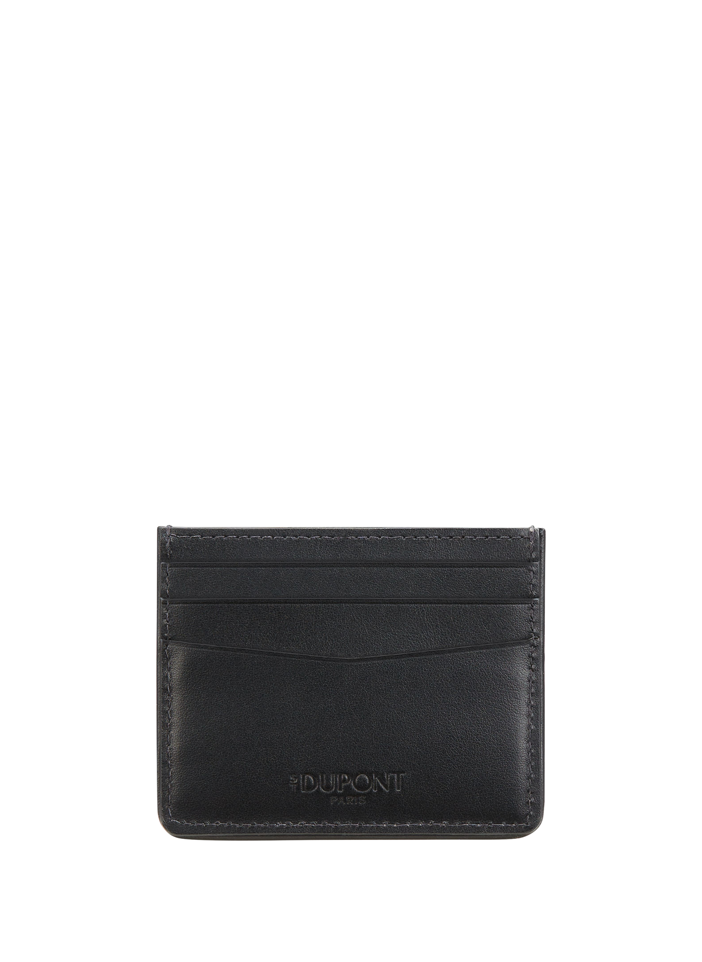 Fender card holder in leather and canvas S.T. DUPONT Grey