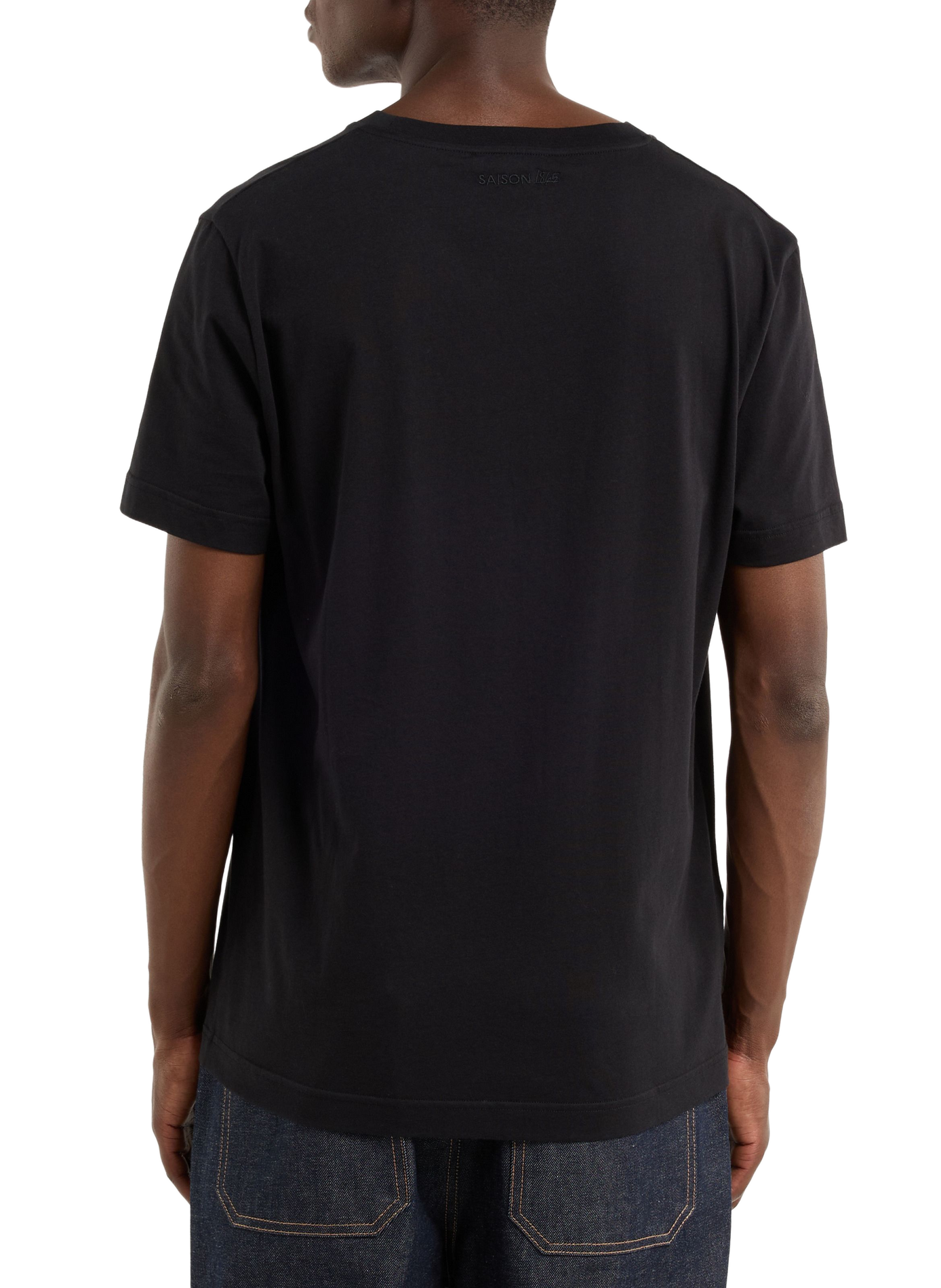Rundhalsausschnitt T-Shirt Baff SAISON 1865 Schwarz