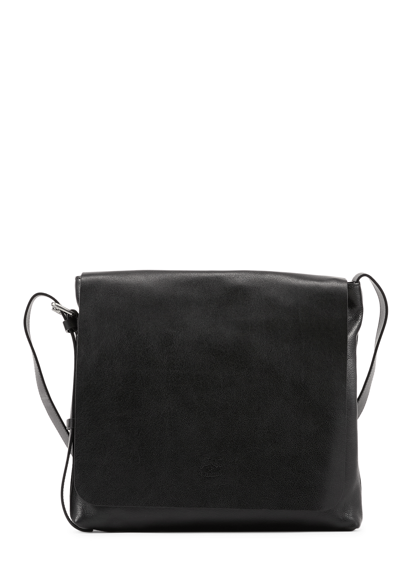 Cowhide leather shoulder bag IL BISONTE Black