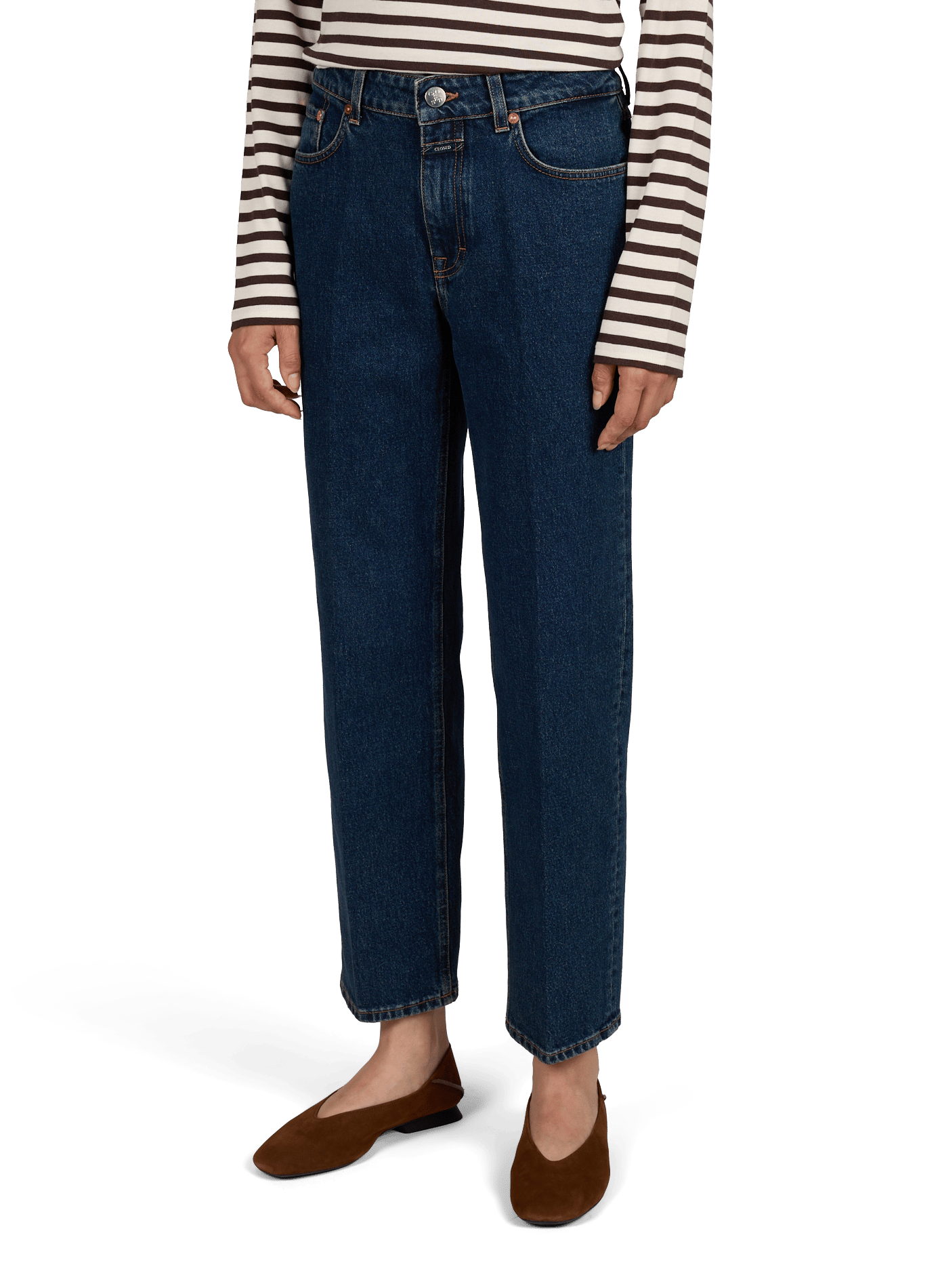Rechte jeans Milo van gemengd katoen. CLOSED Blauw