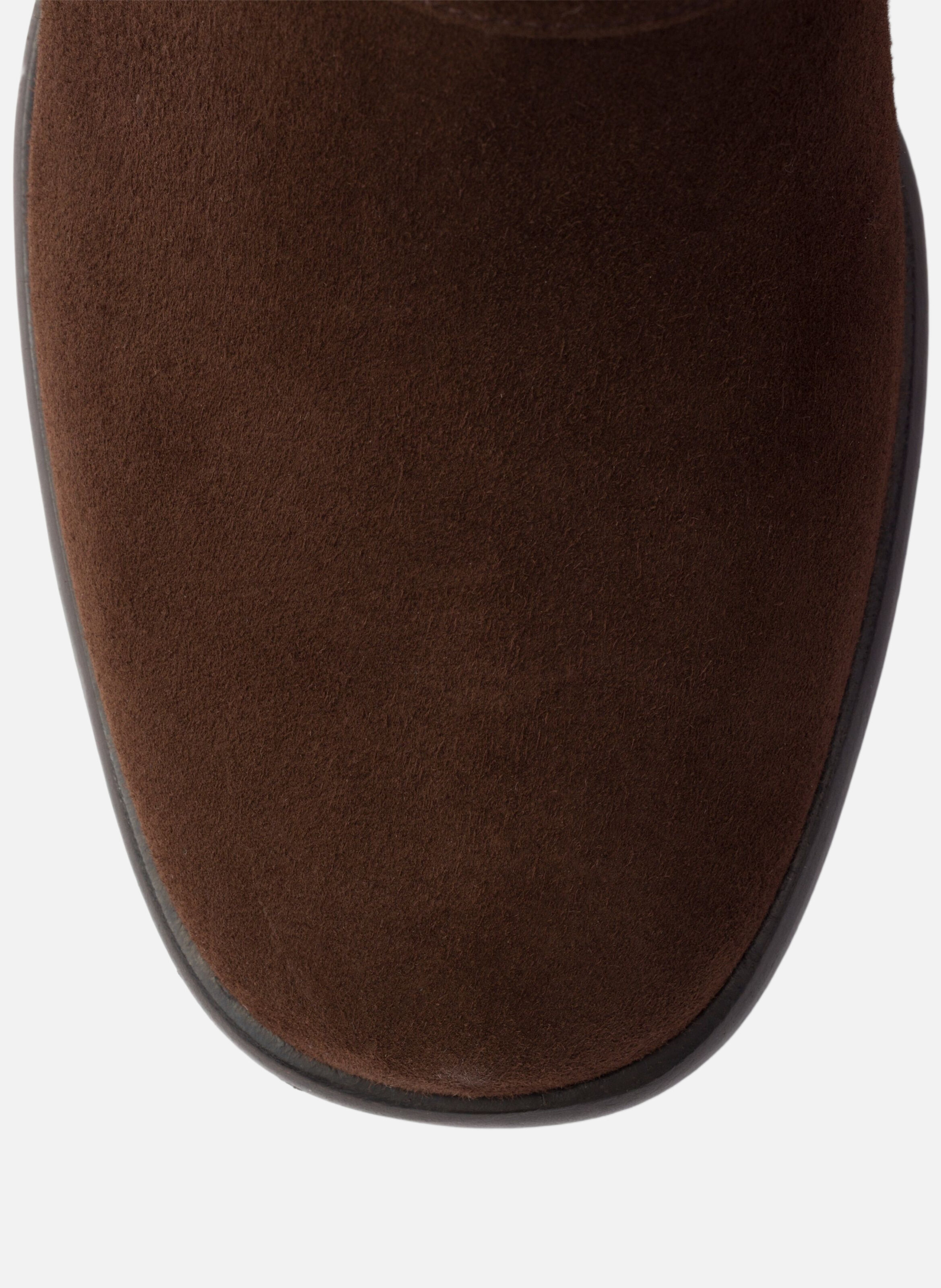 Bottines en veau velours PRADA Marron