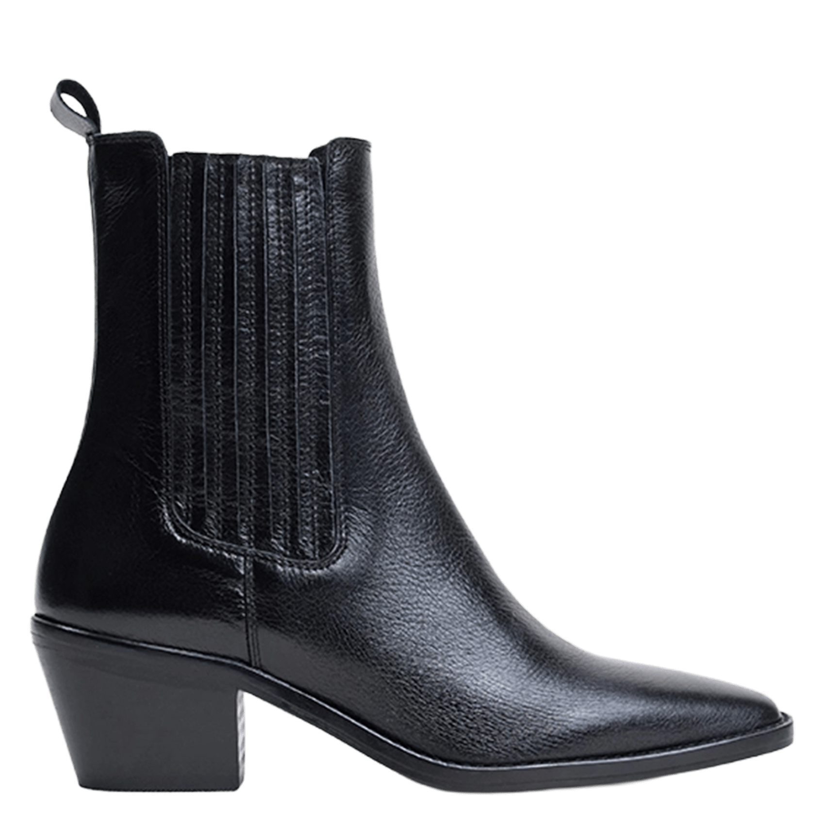 Bottines en cuir birman JONAK Noir