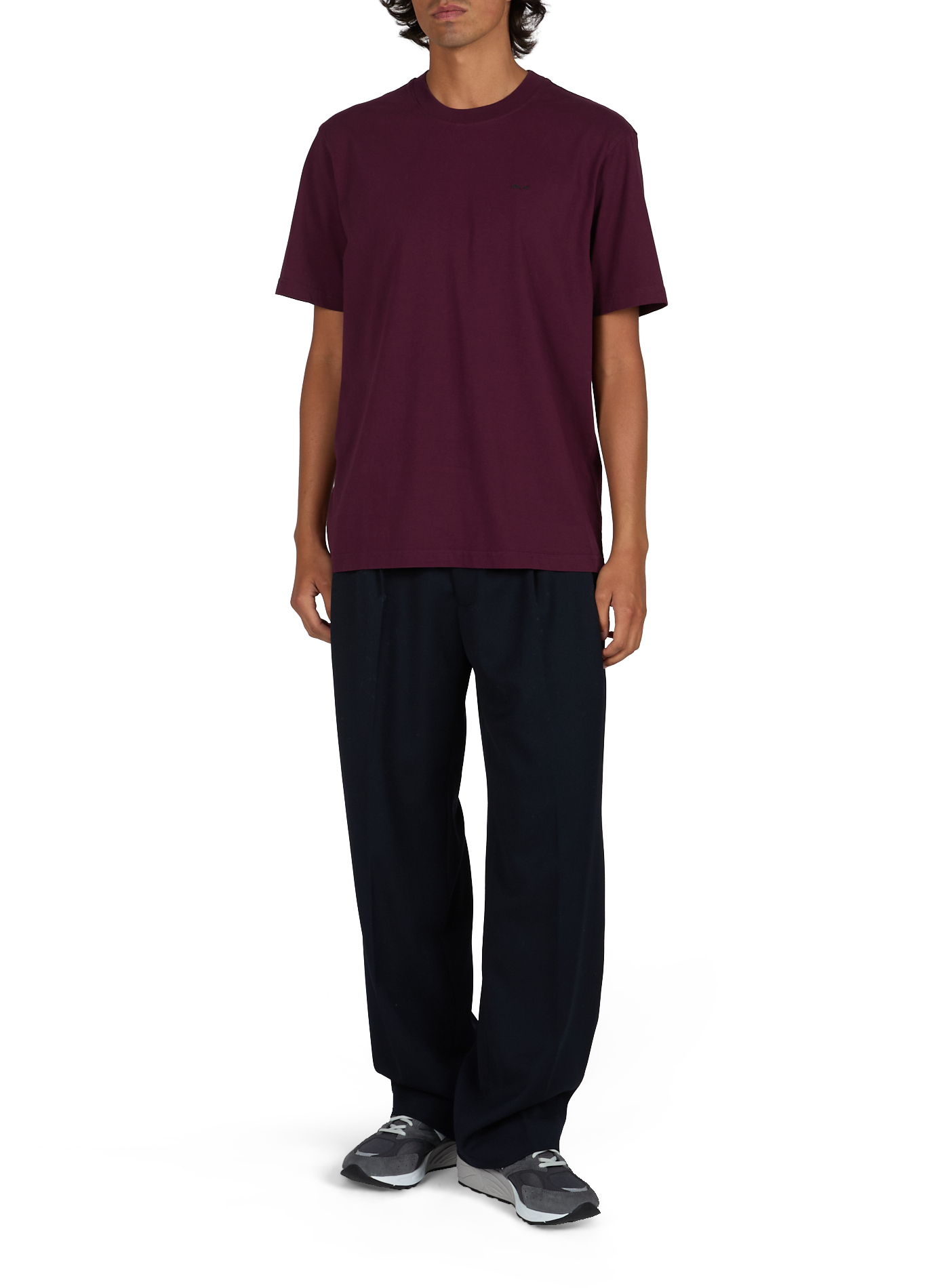 T-shirt col rond en coton NN.07 Rouge