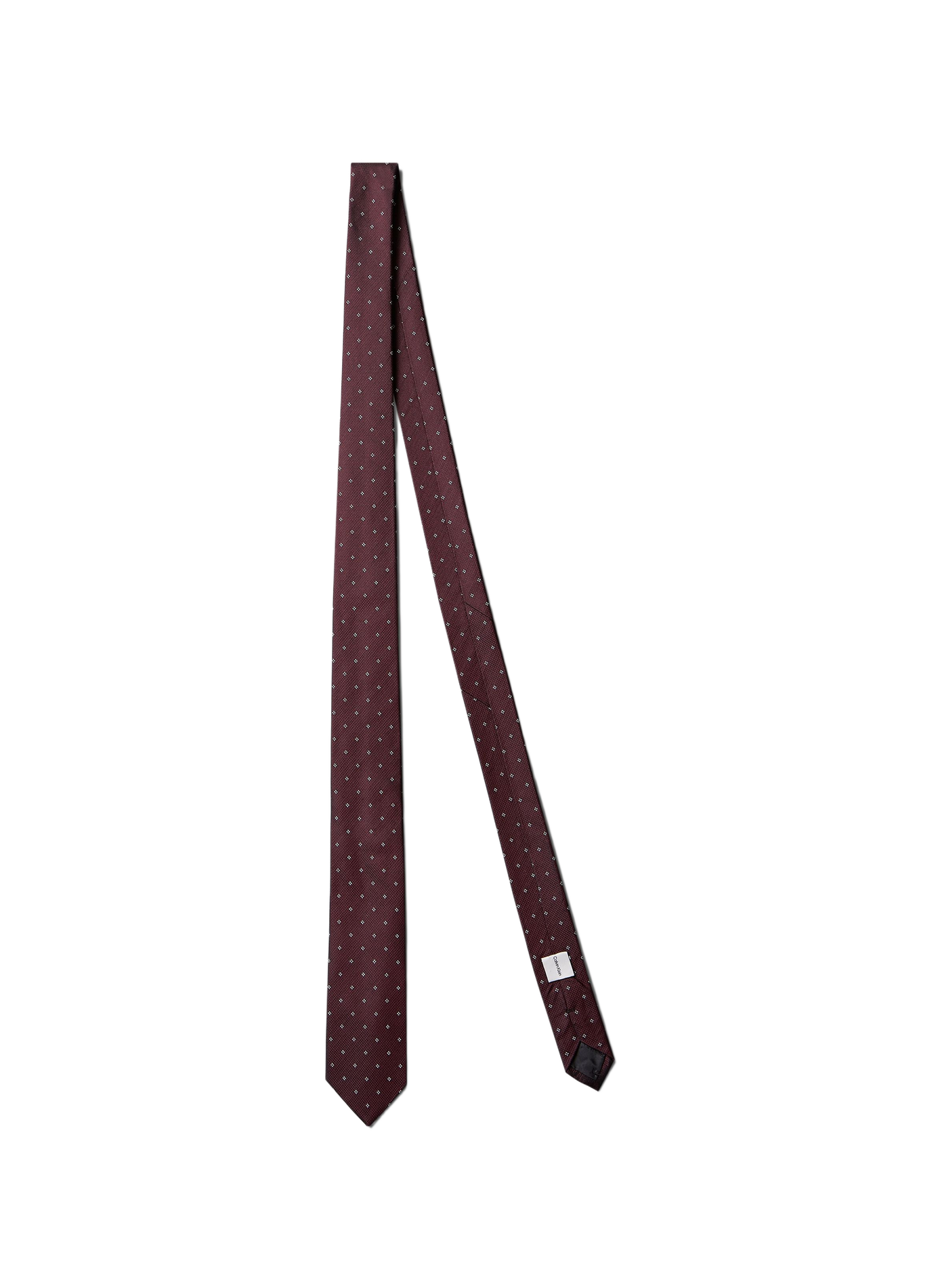 Seidenschlips mit Druck CALVIN KLEIN Rot
