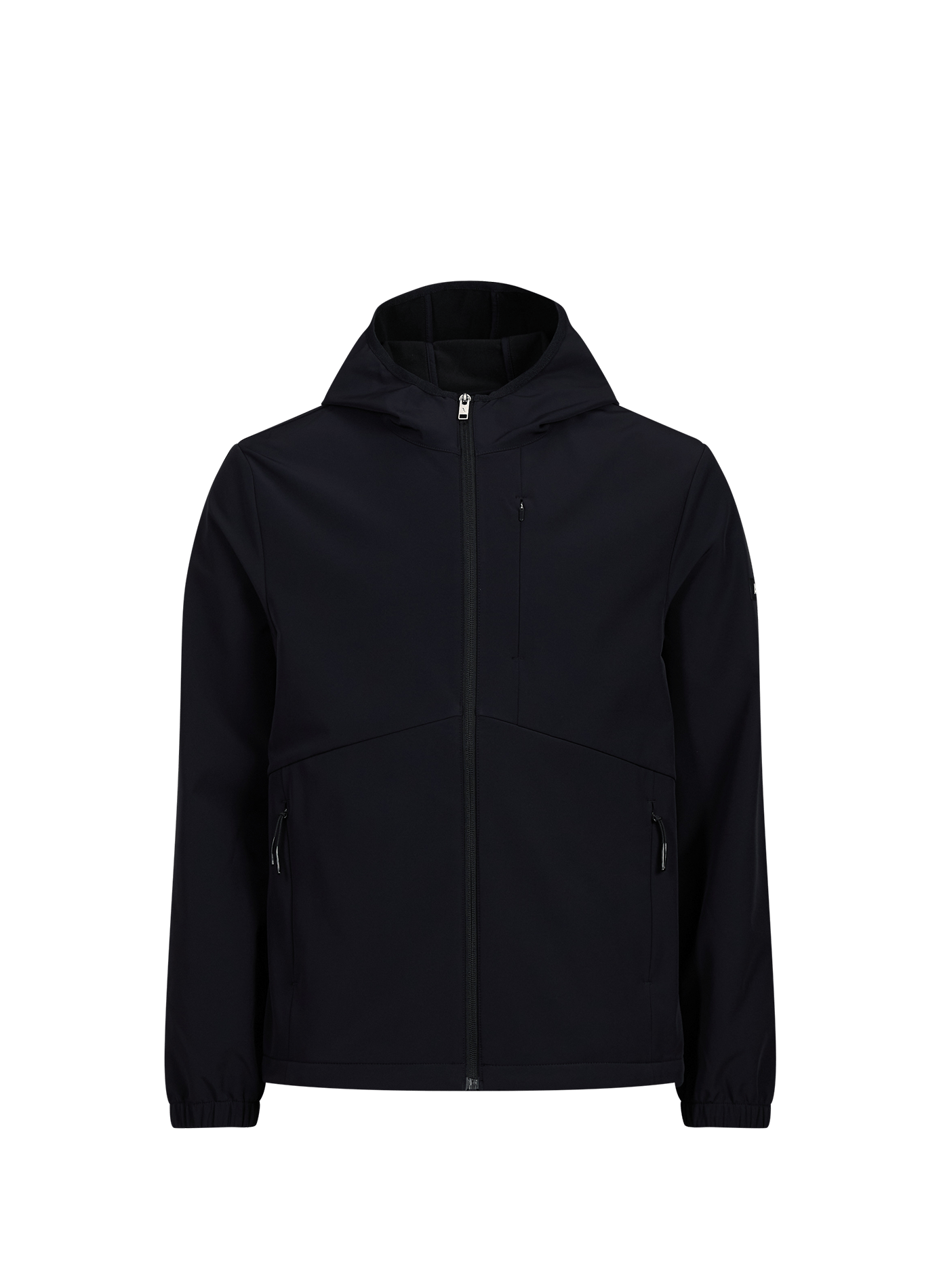 Softshell Hooded Windbreaker Jacket AIGLE Black