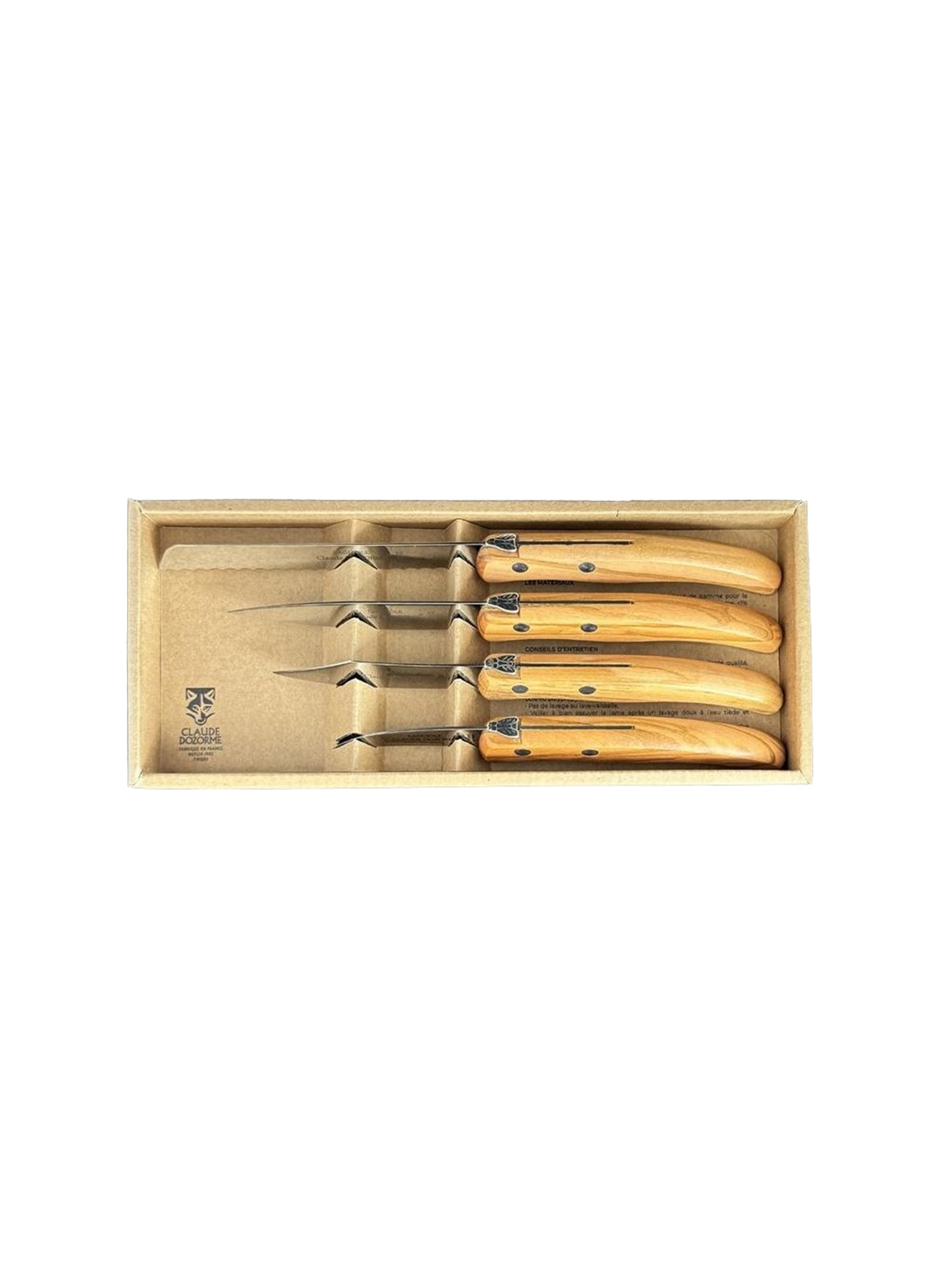 Set of 4 Messer Bonbon DOZORME Braun