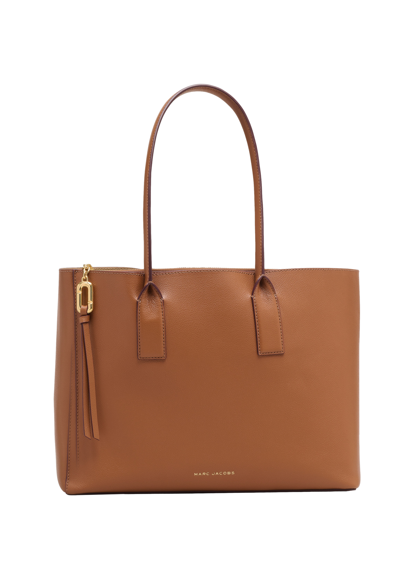 Pop J Marc Work Tote leather tote bag MARC JACOBS Brown