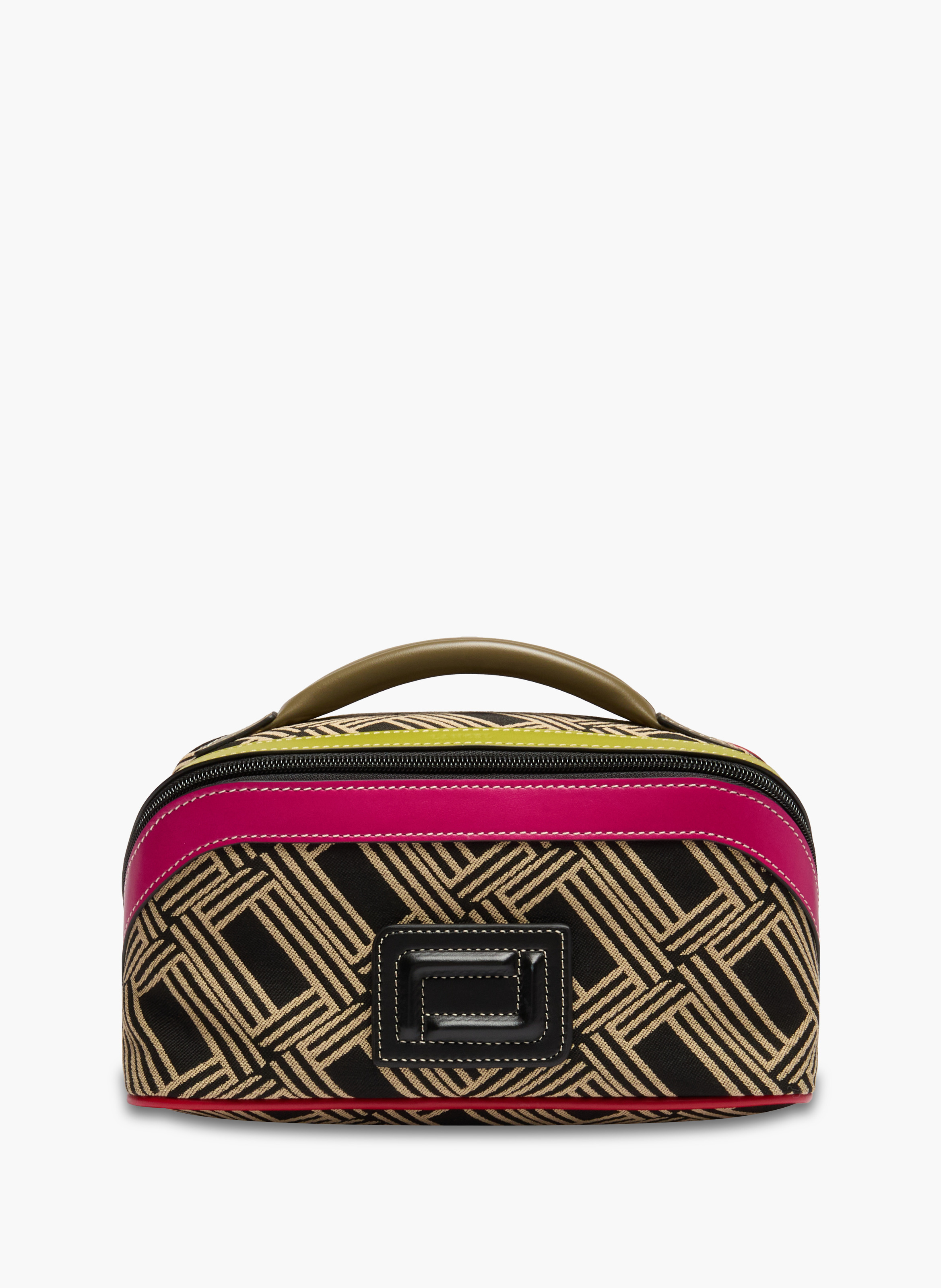Lancel Mistral toilettas van katoen LANCEL Zwart