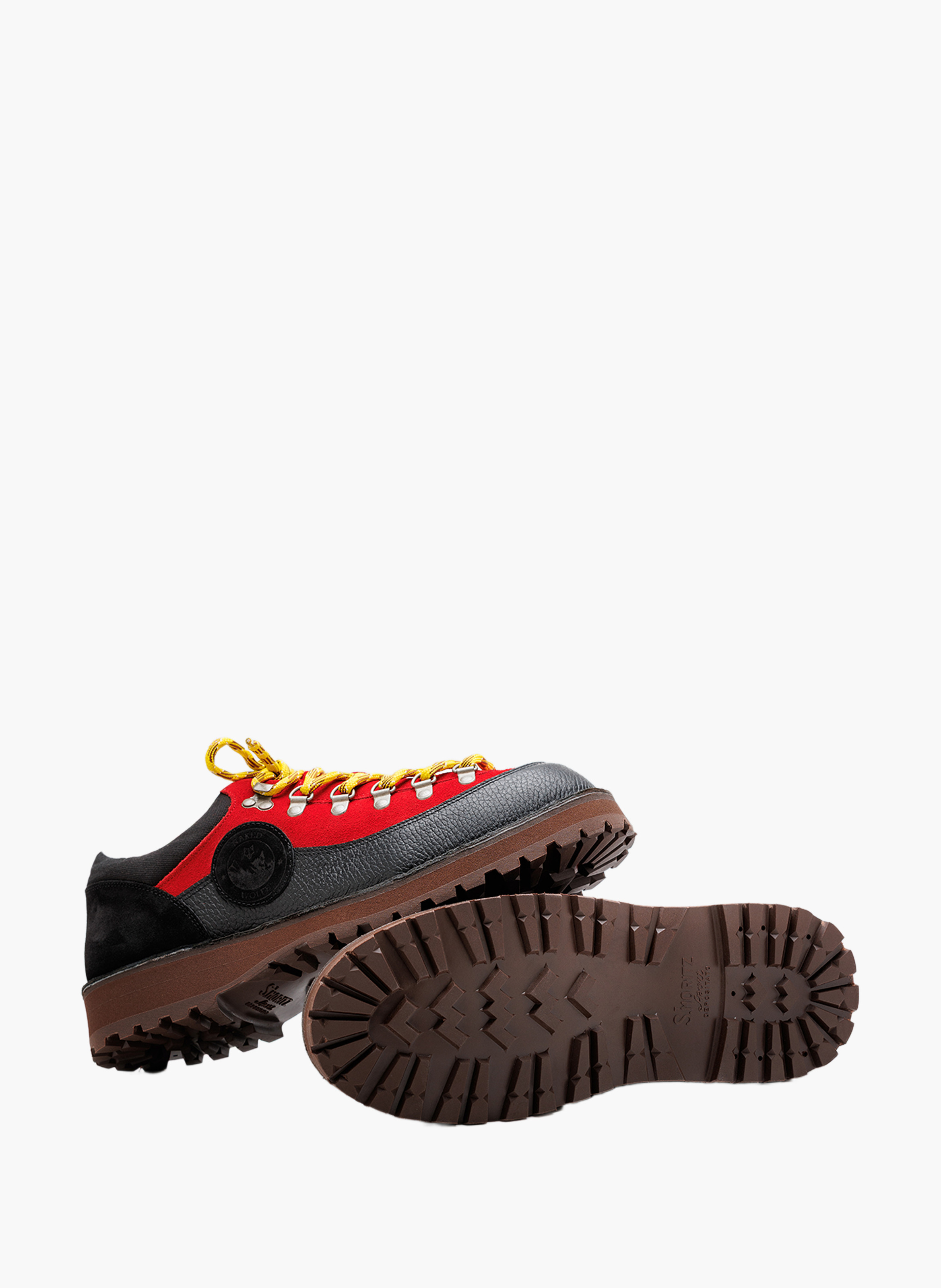 Bottines glacier en daim NAKED WOLFE Rouge