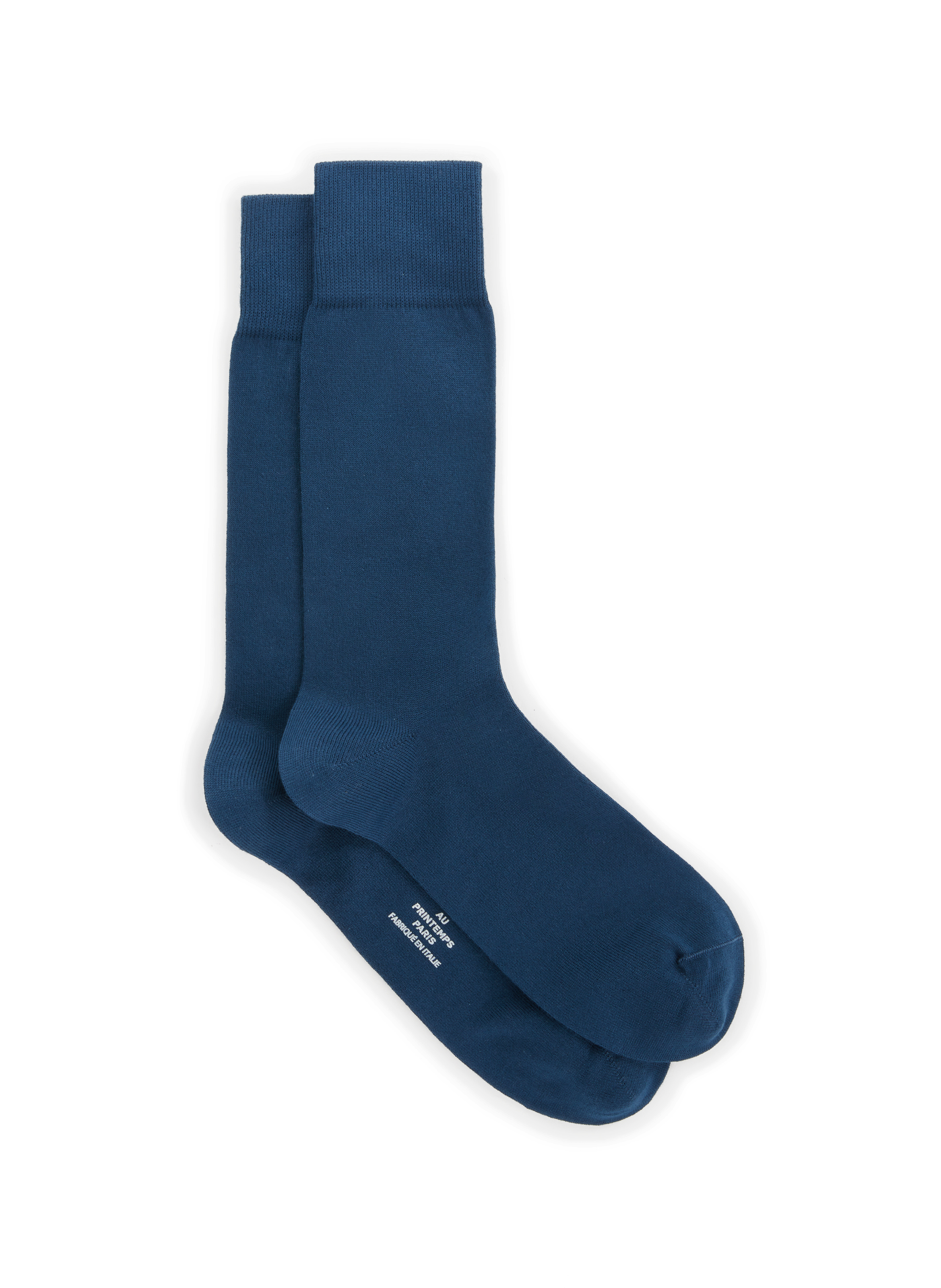 AU PRINTEMPS PARIS Cotton-blend socks Blue