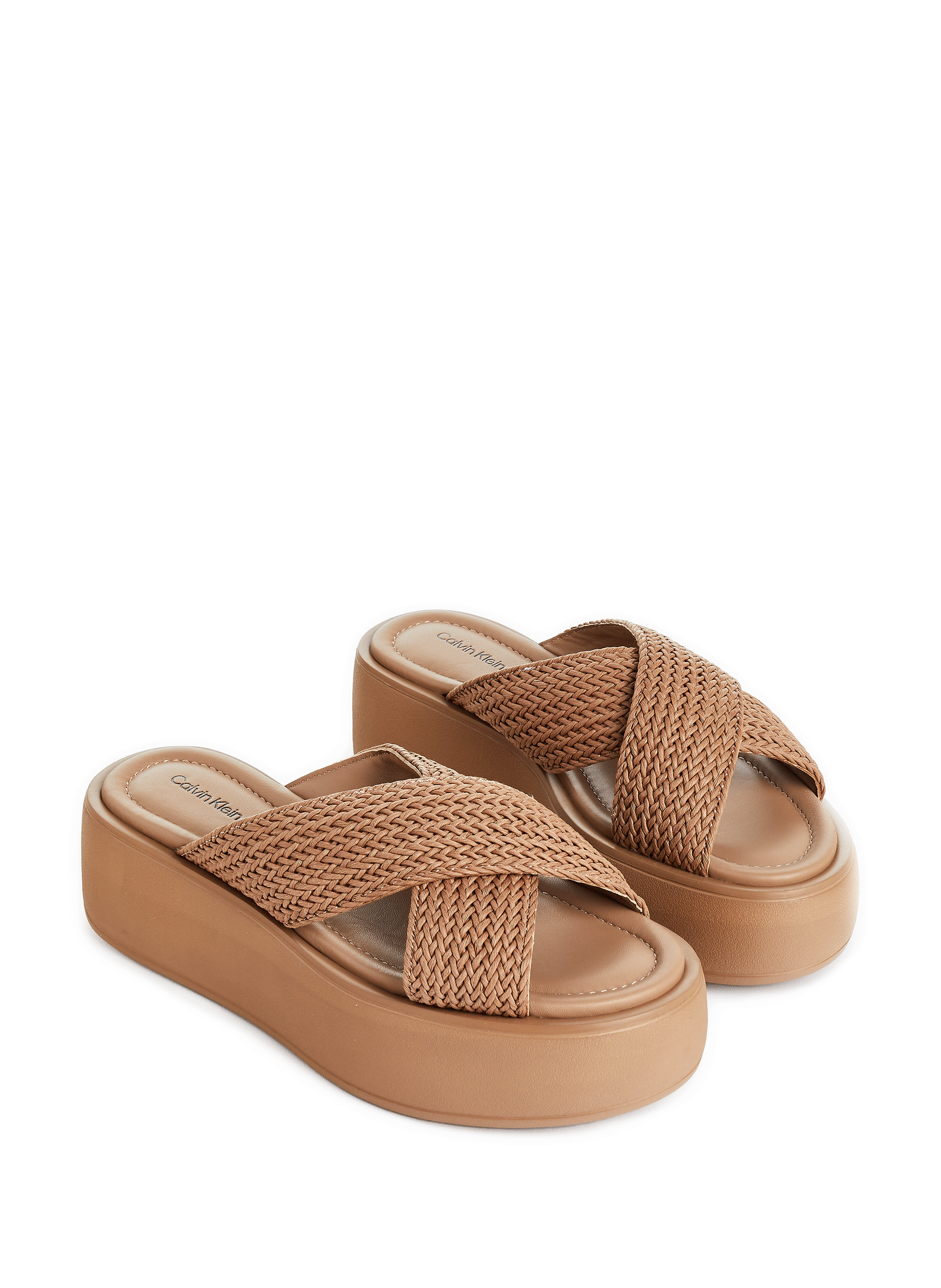 Sandales à plateforme en coton recyclé