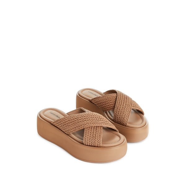 Sandales à plateforme en coton recyclé