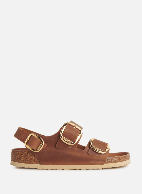 BIRKENSTOCK Milano leather sandals Brown
