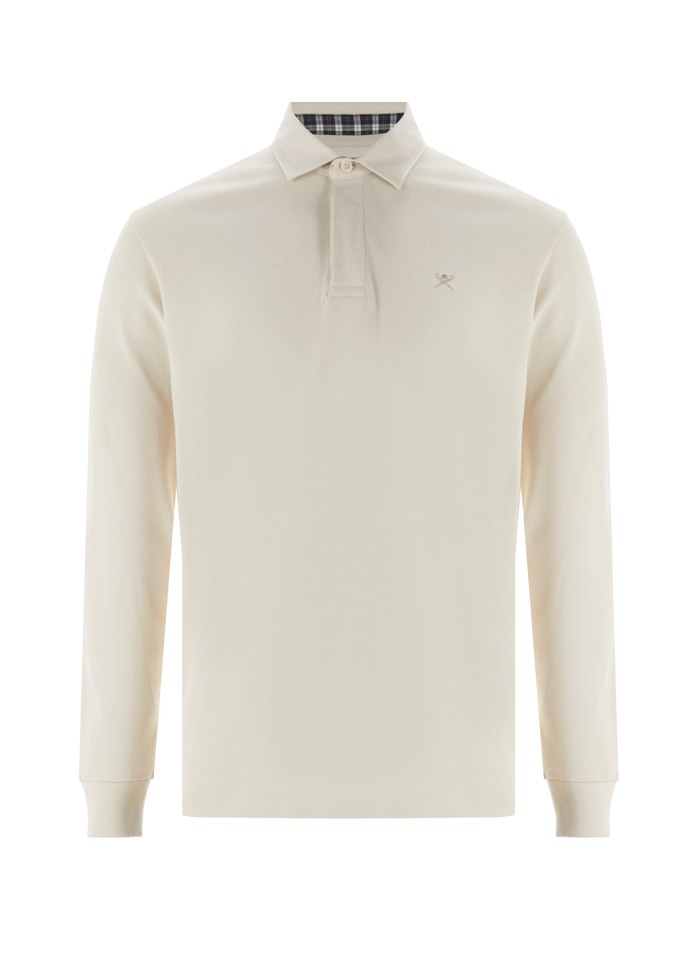 Polo manches longues en coton