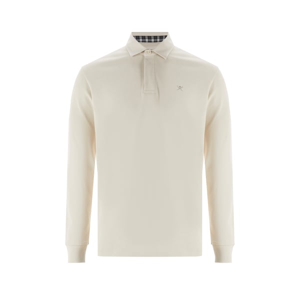 Polo manches longues en coton