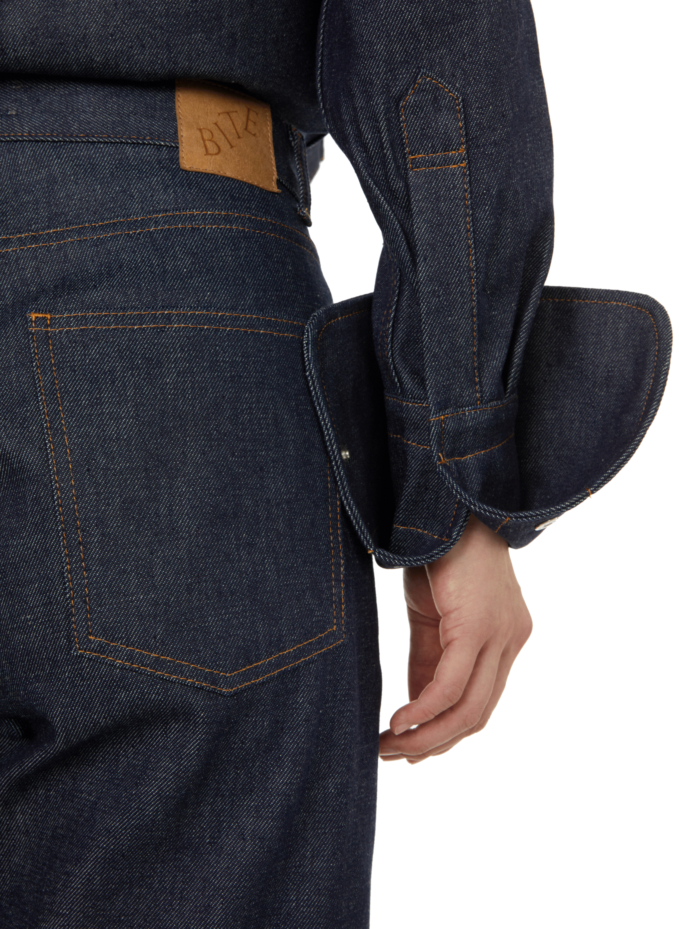 Jean droit en coton organique  BITE STUDIOS Bleu