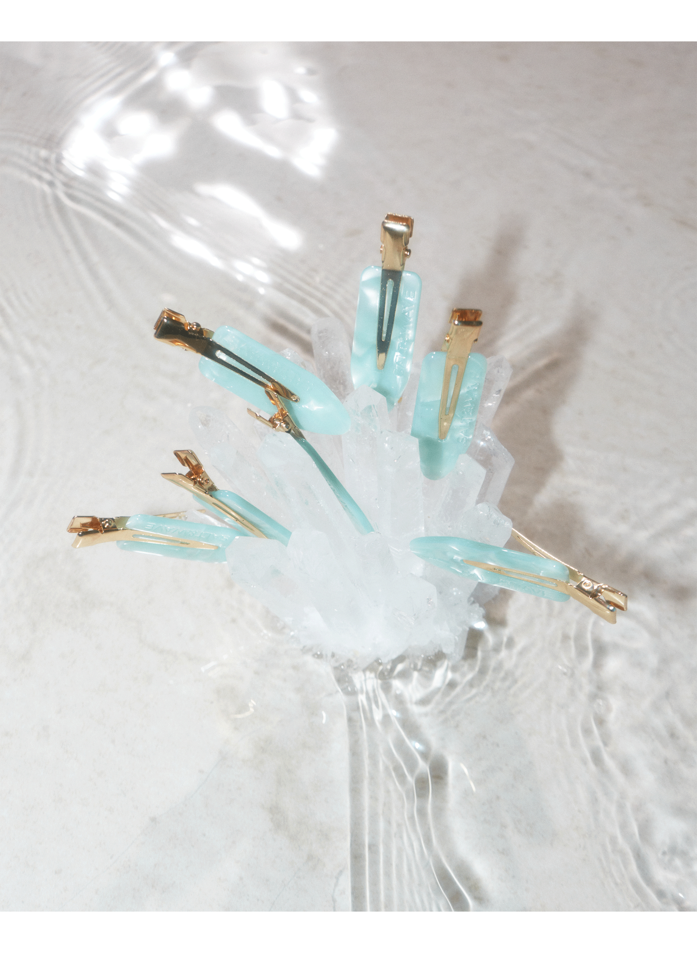 Backstage clips - Aquamarine SALT & WAVE No color