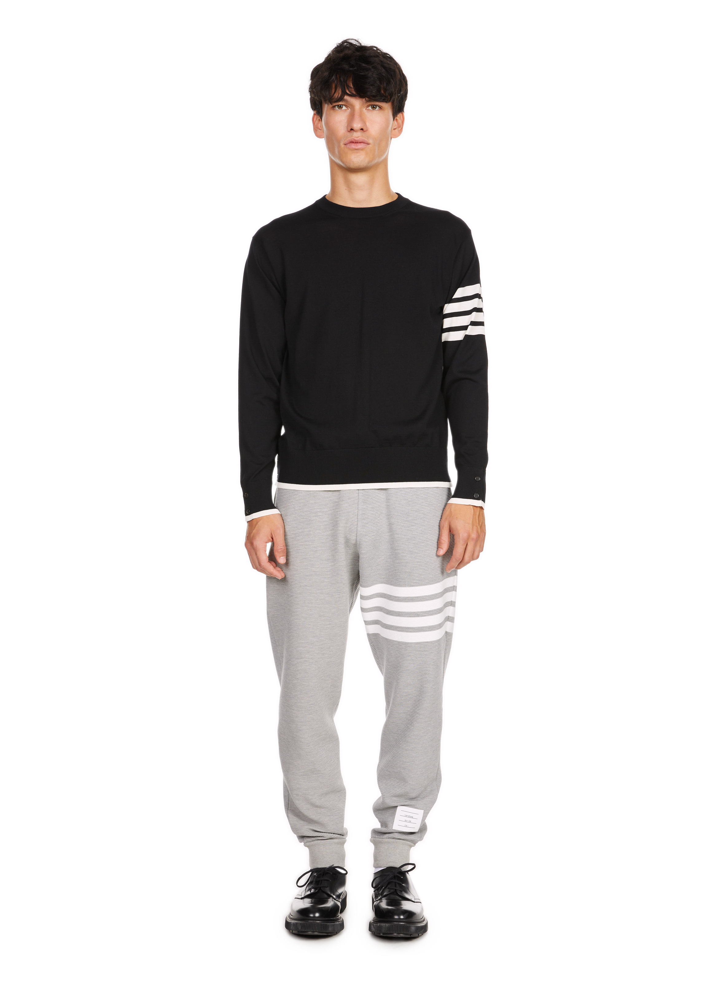 Crew-neck jumper THOM BROWNE Black
