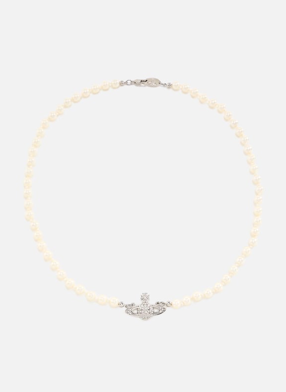 Collier Mini Bas Relief Argent by VIVIENNE WESTWOOD VIVIENNE WESTWOOD Collier Mini Bas Relief Argent