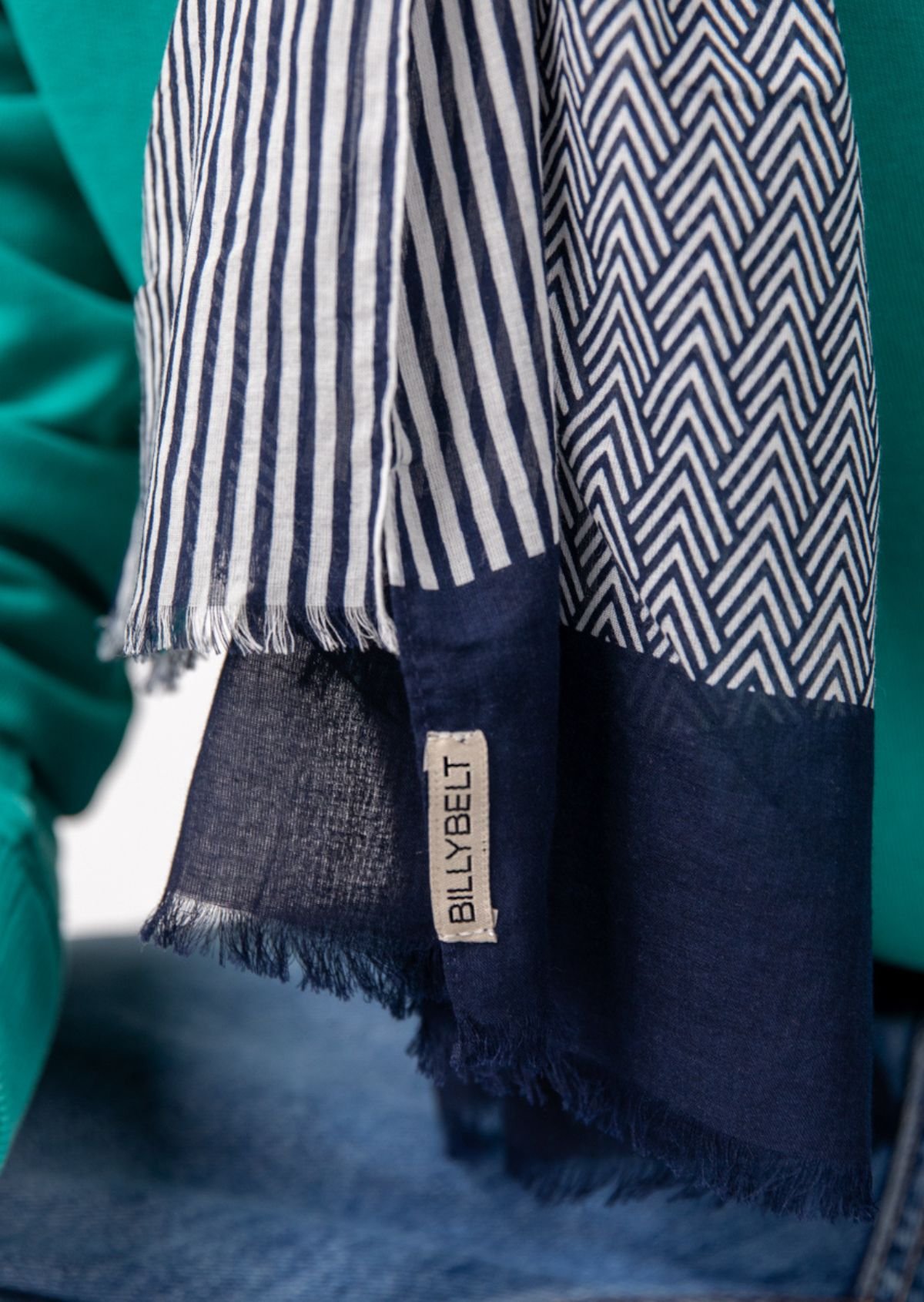 Foulard en coton biologique BILLYBELT Bleu